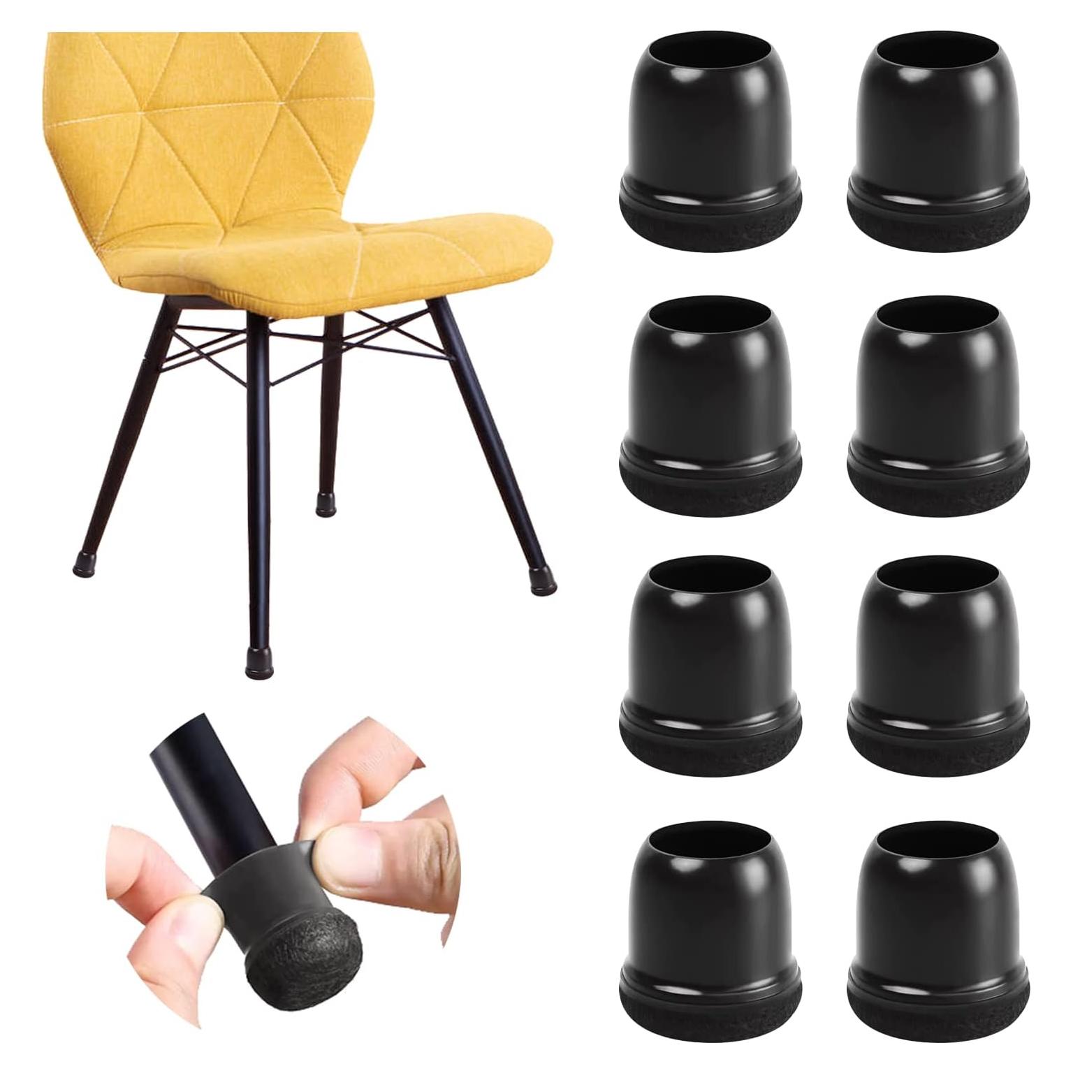 20 Protectores de Suelo para Patas de Sillas MOYOHIM Negros