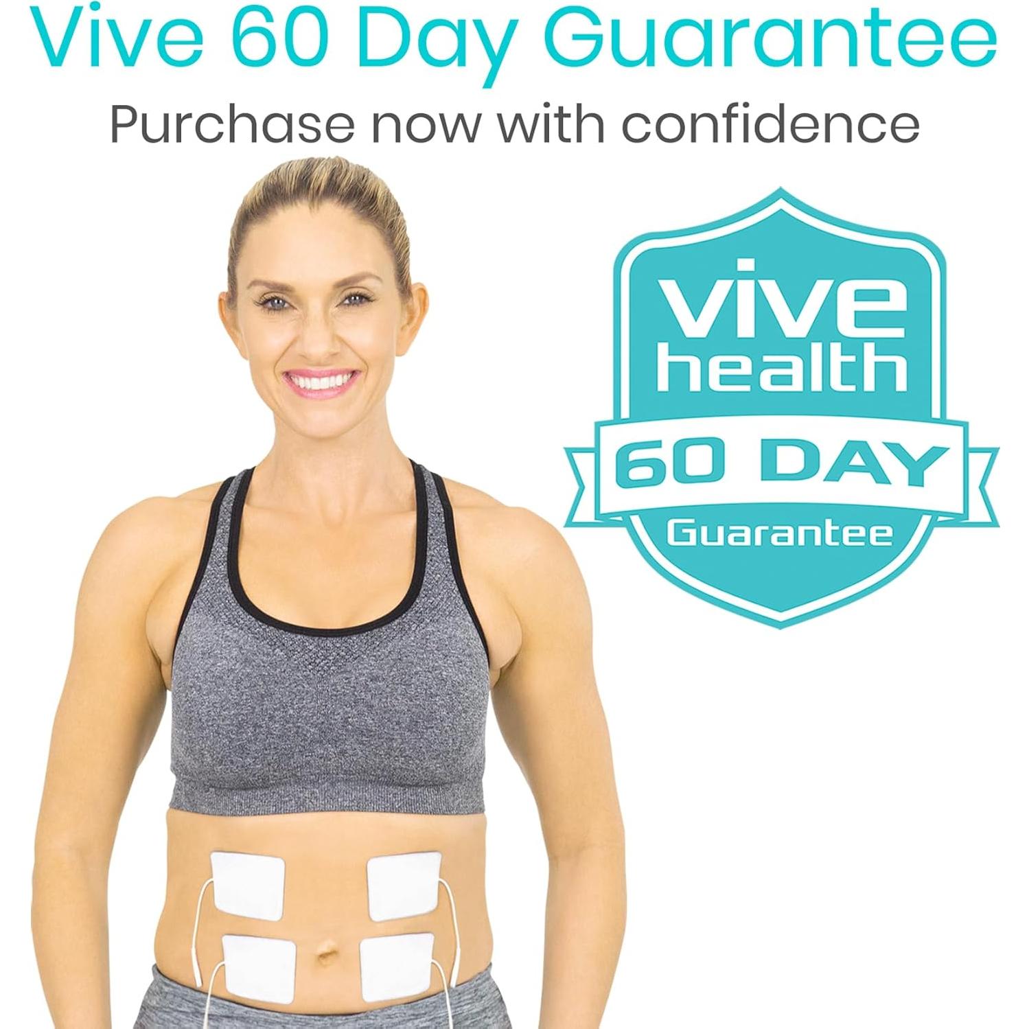 Pads de Reemplazo TENS Vive - 40 Piezas Autoadhesivas 5x5cm