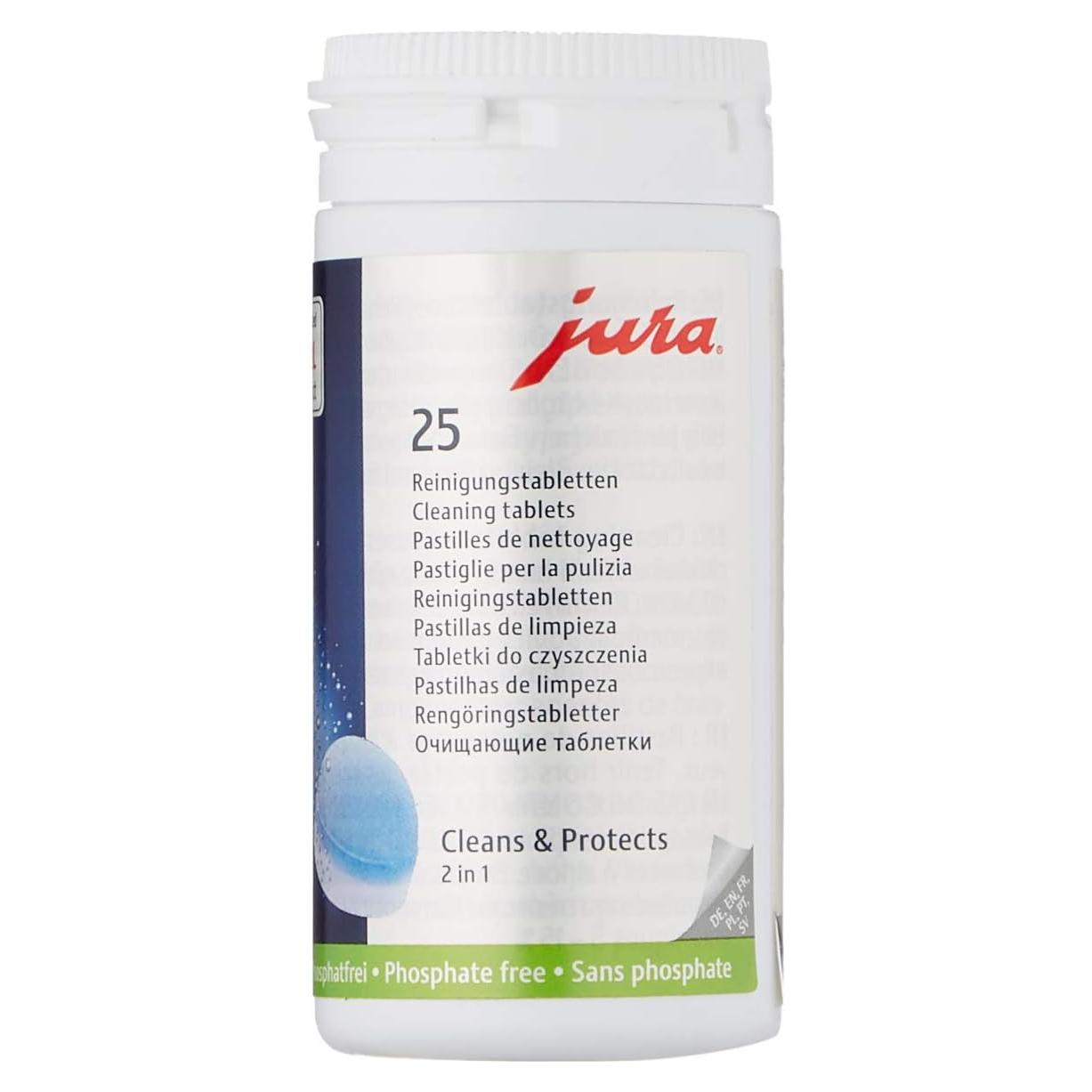 Tabletas de Limpieza 2 Fases Jura 25 Unidades para Cafeteras