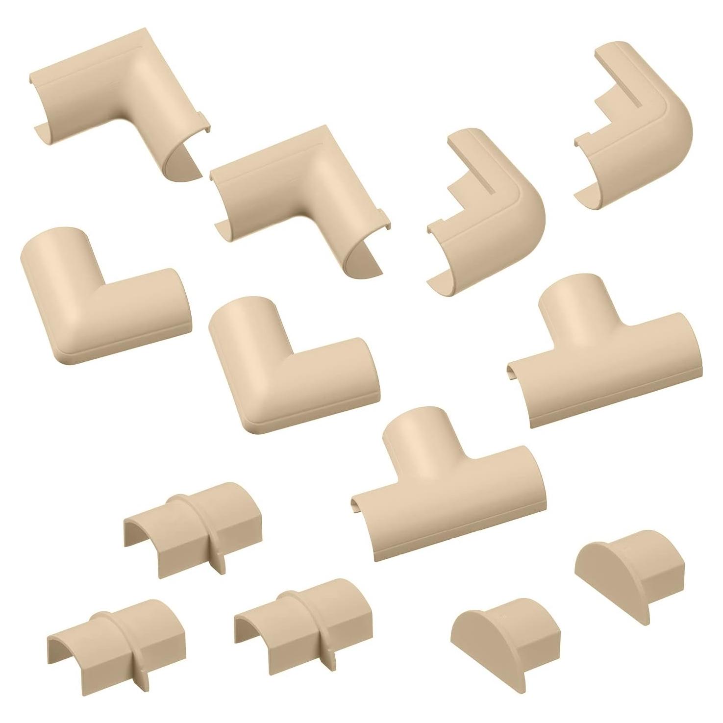 Accesorios para Canalización de Cables D-Line Beige 13 Piezas