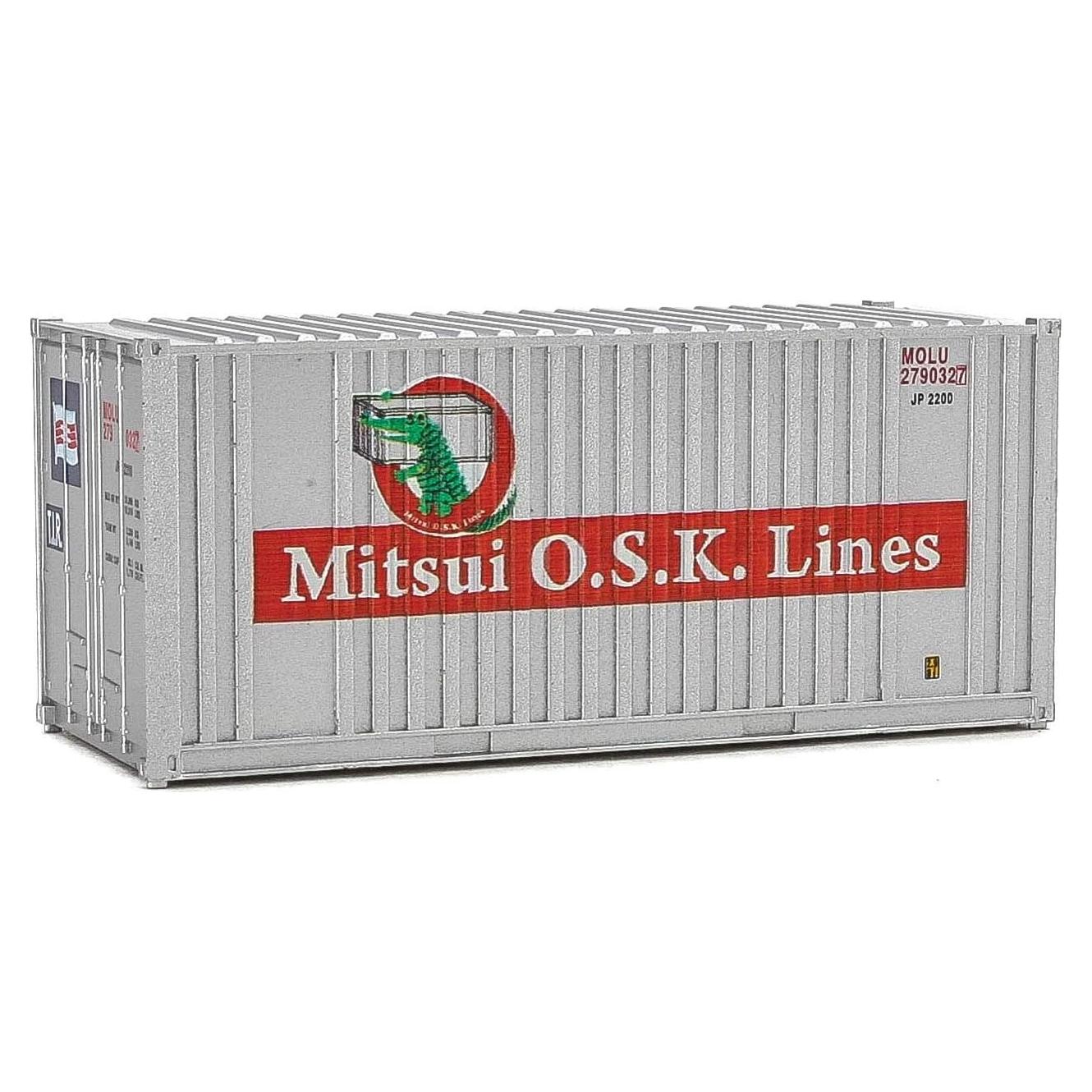 Contenedor Corrugado 20' HO Walthers Mitsui OSK Lines