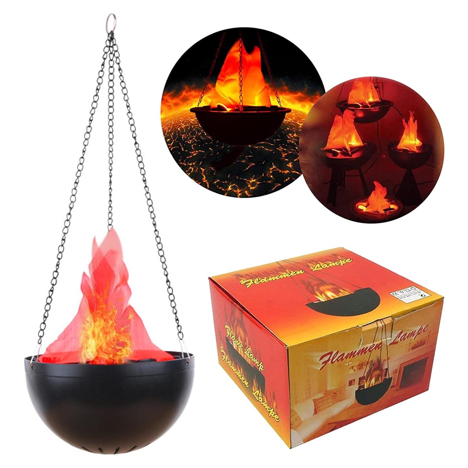 Luz de Llama Colgante LED 3D YANGVVIA 50cm Efecto Realista