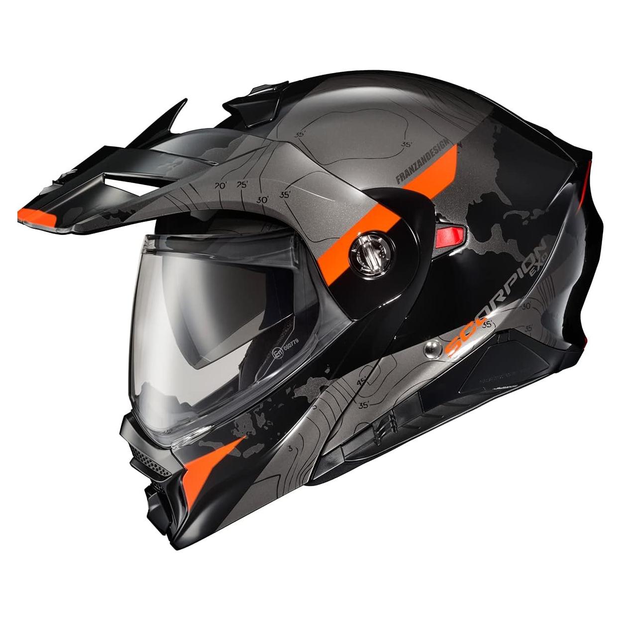 Casco Modular ScorpionEXO AT960 Aventura Naranja X-Large