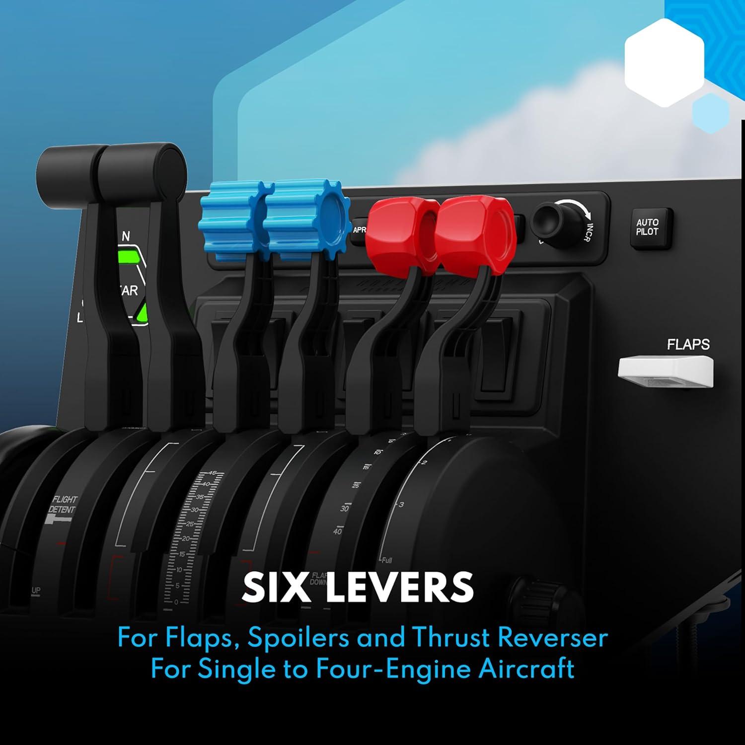 Quadrante de Aceleración Bravo Honeycomb - 6 Palancas, USB-C