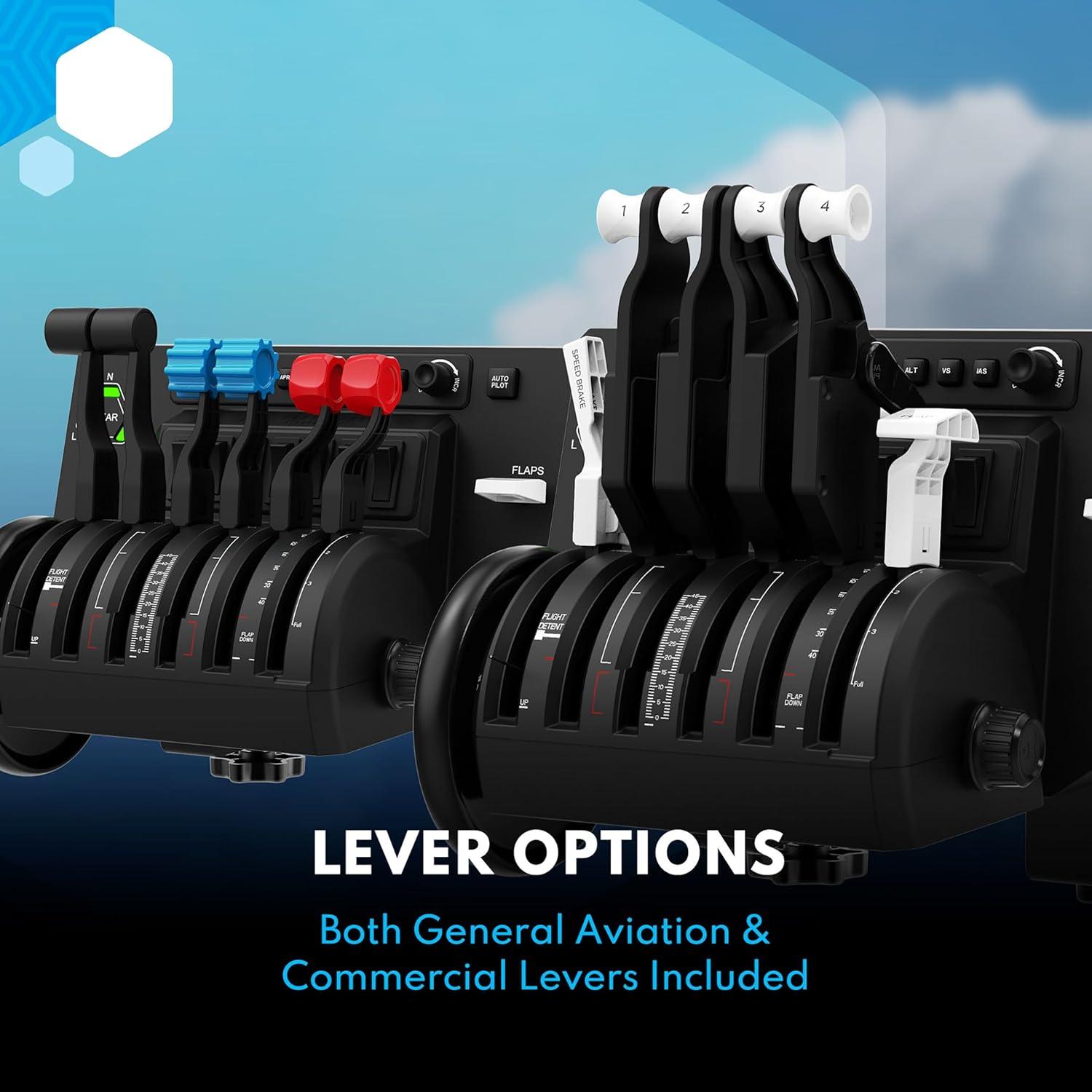 Quadrante de Aceleración Bravo Honeycomb - 6 Palancas, USB-C