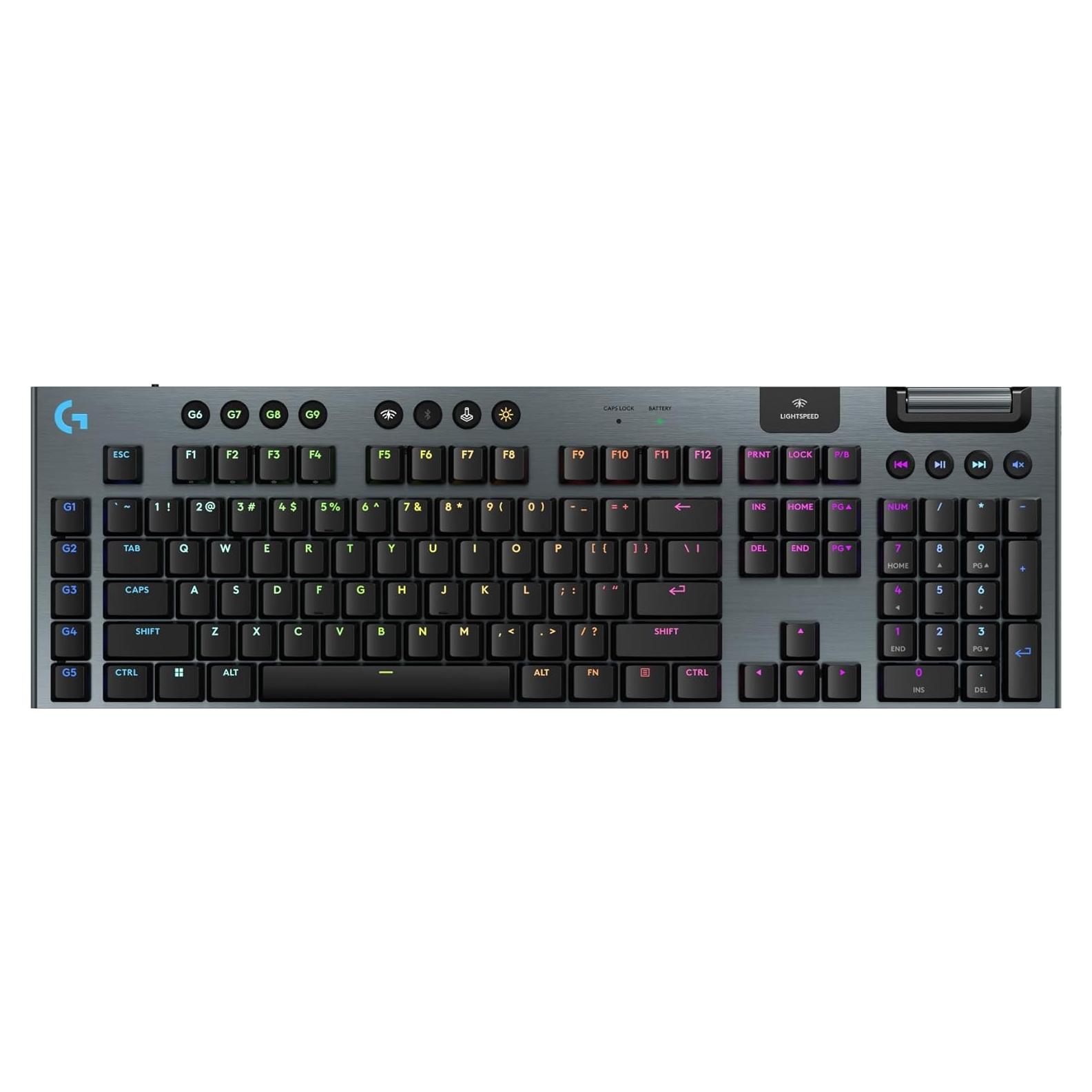 Teclado Inalámbrico Logitech G915 X RGB Mecánico - Negro