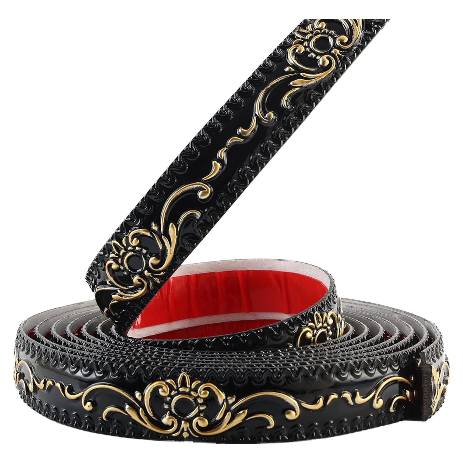 Moldura de Pared Flexible Gaahing 5m x 3.6cm Autoadhesiva Negra