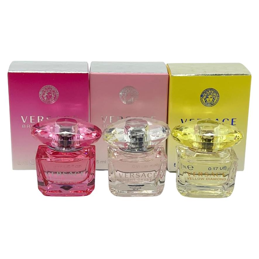 Set de Fragancias Miniaturas Versace 3 Piezas 5 ml Mujeres