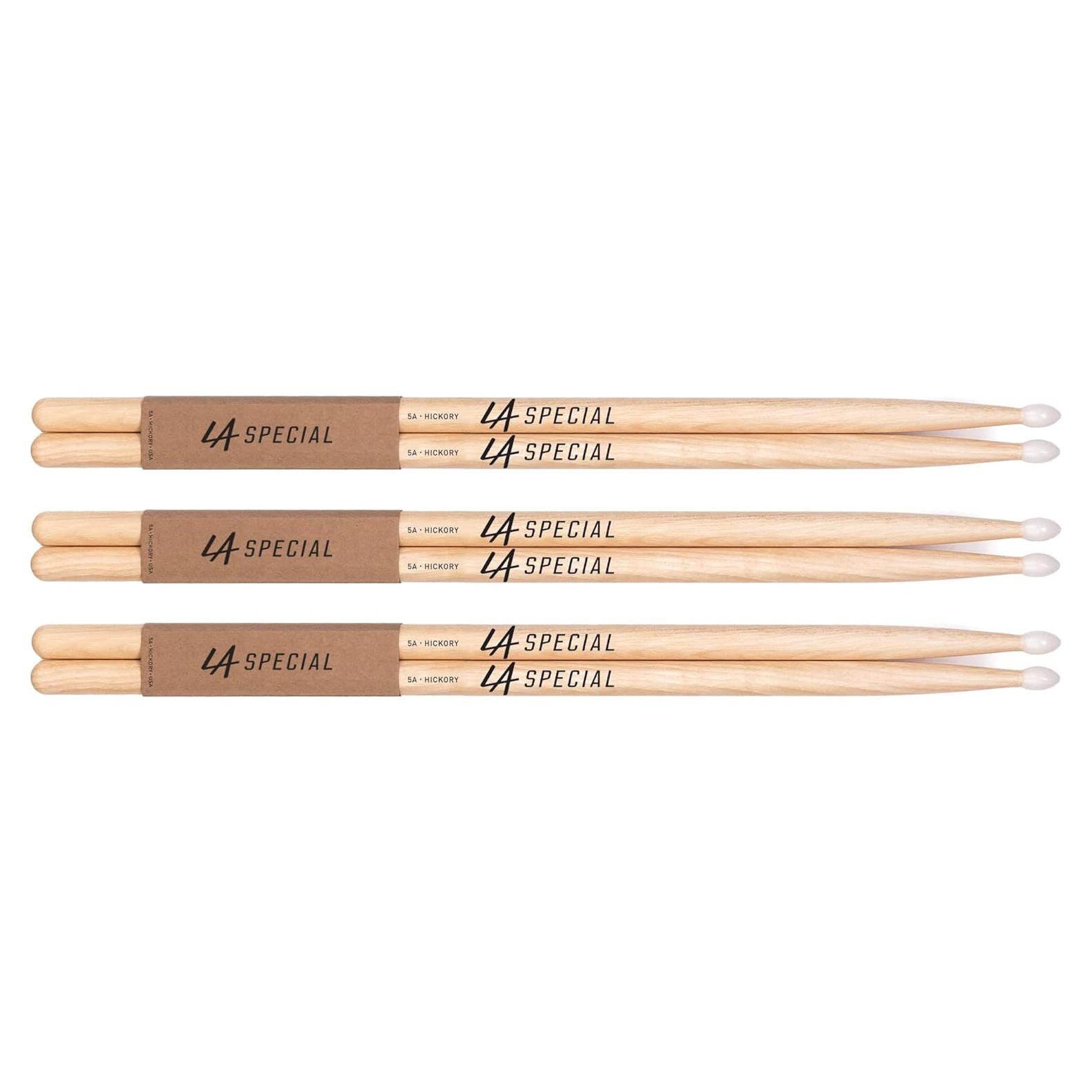 Palos de Batería 5A ProMark LA Specials - 3 Pares de Nogal