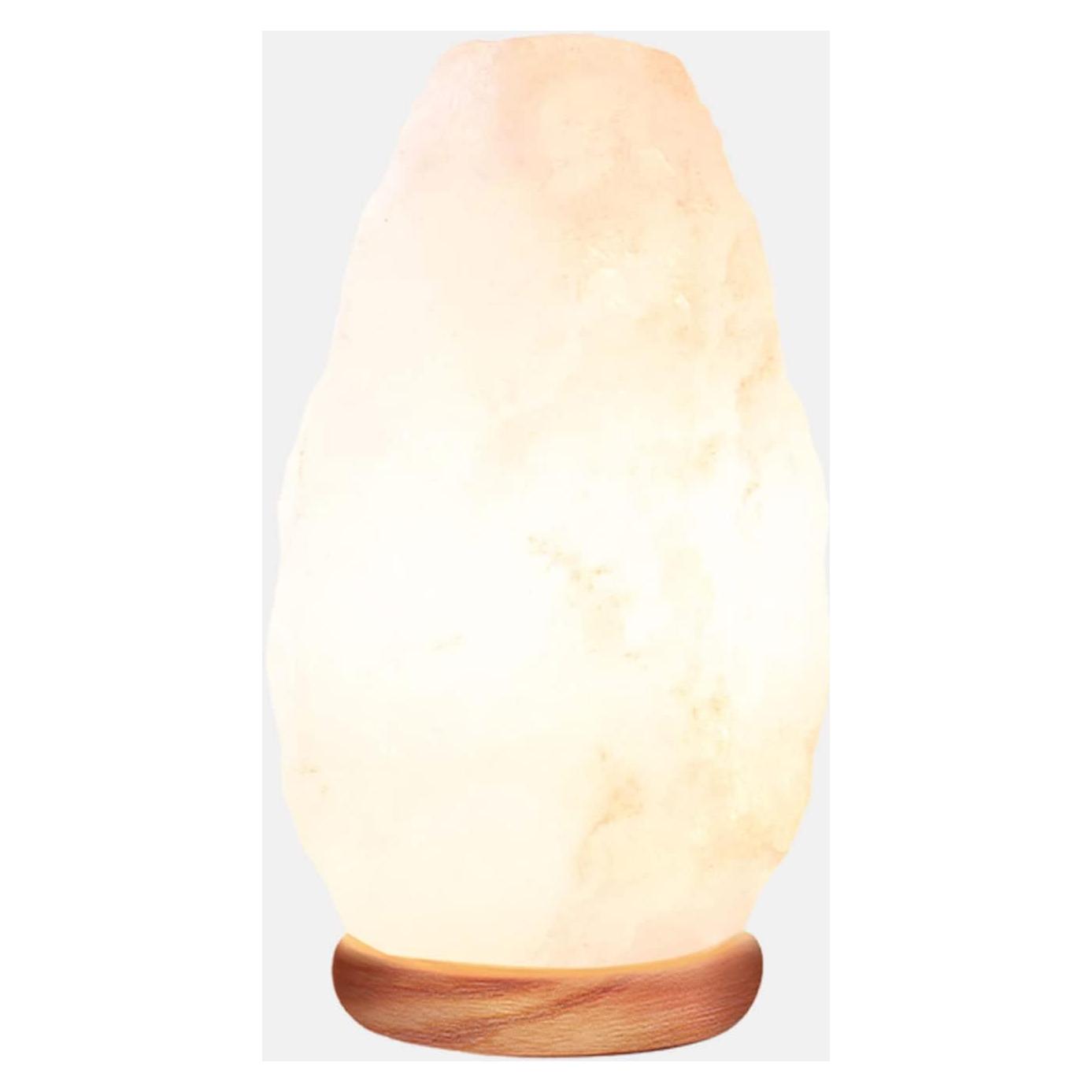 Lámpara de Sal Blanca Himalayan Glow 2.3 kg, Luz Nocturna