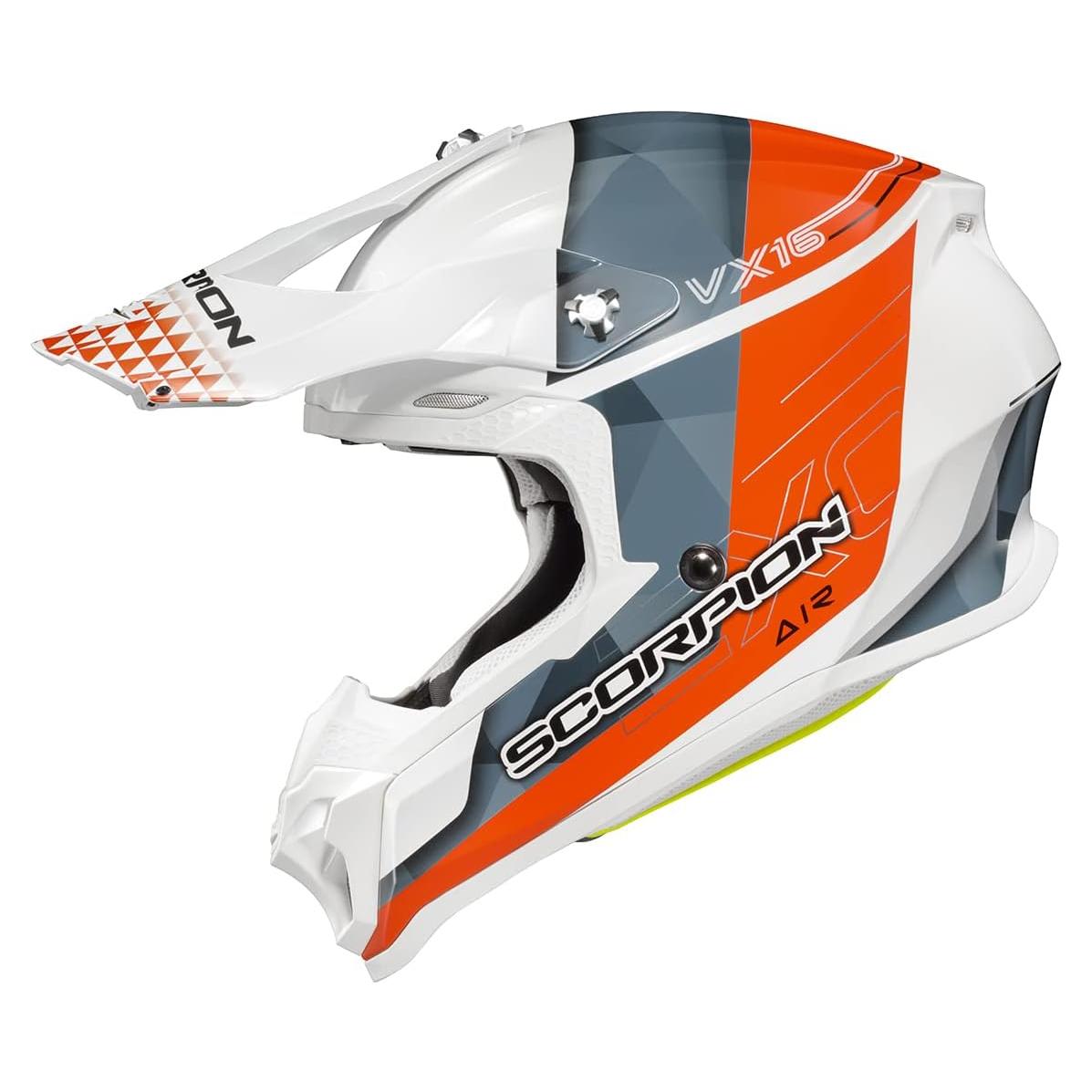 Casco ScorpionEXO VX-16 Off-Road Doble para Adultos - Naranja