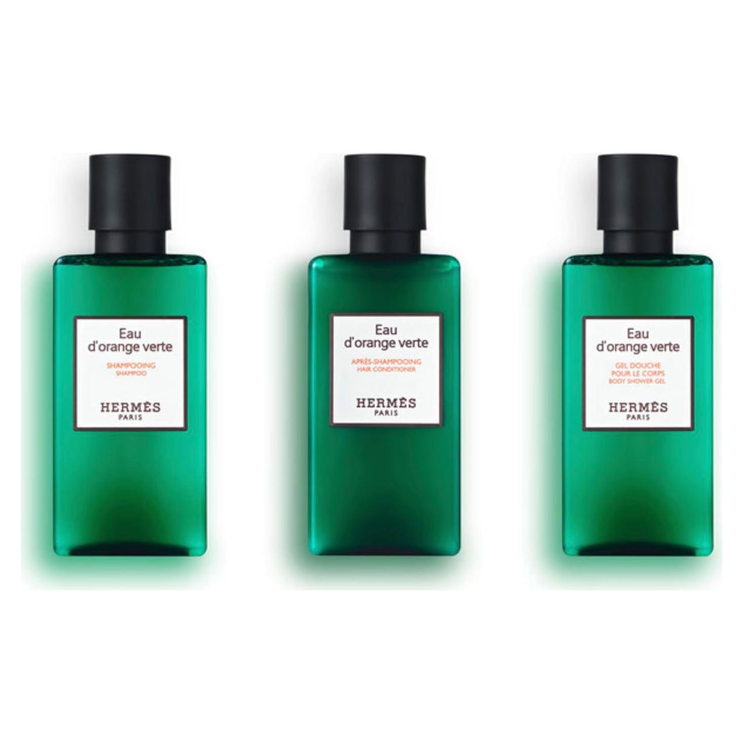 Set de Amenidades de Lujo Hermes Eau d'Orange Verte 3 Piezas 80ml