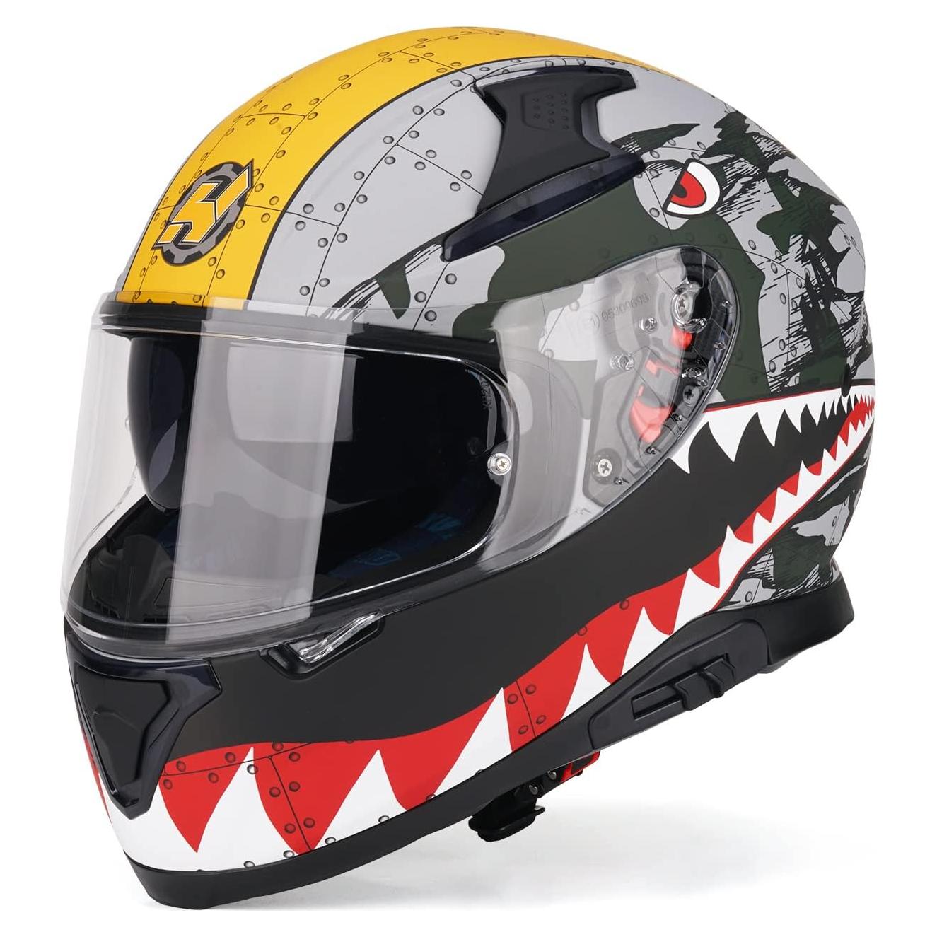 Casco HAX Impulse XL Doble Visor y Aprobado DOT