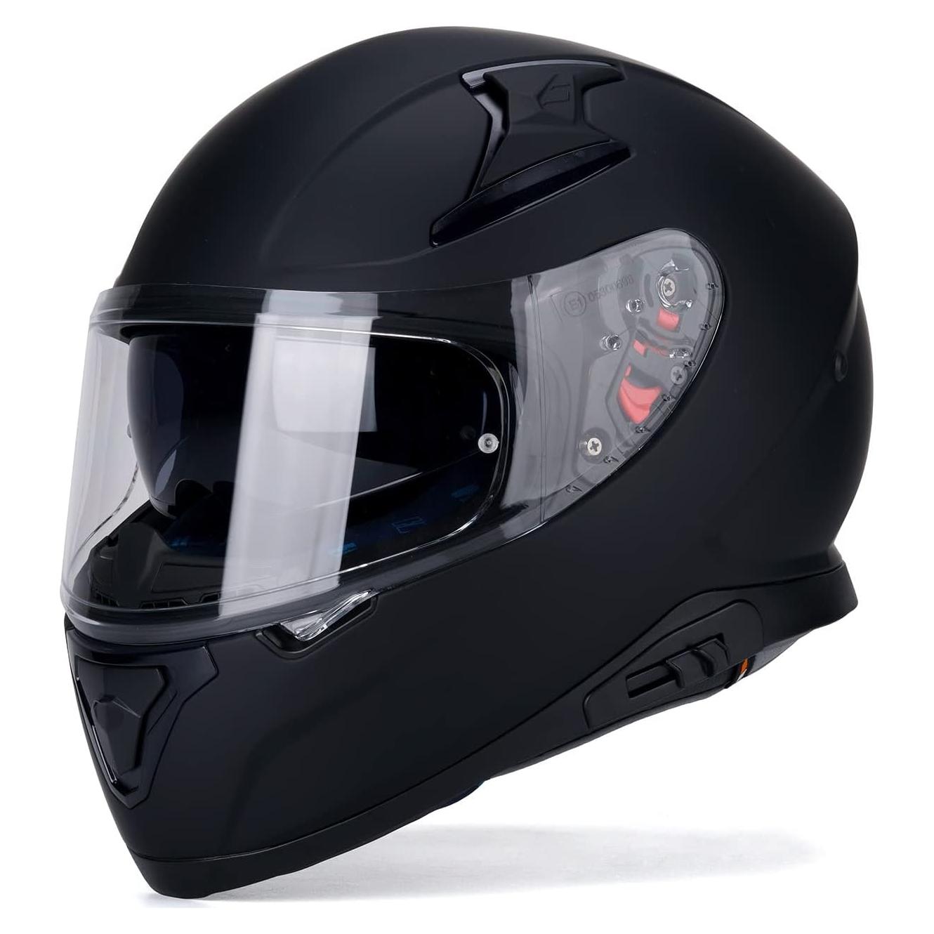 Casco HAX Impulse cara completa Negro mate XXL