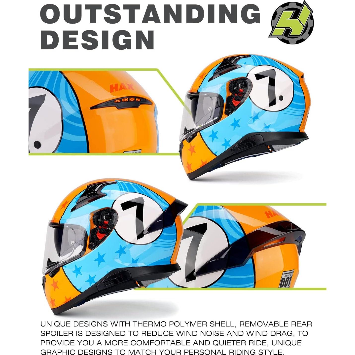 Casco HAX Impulse L de cara completa con Pinlock y UV