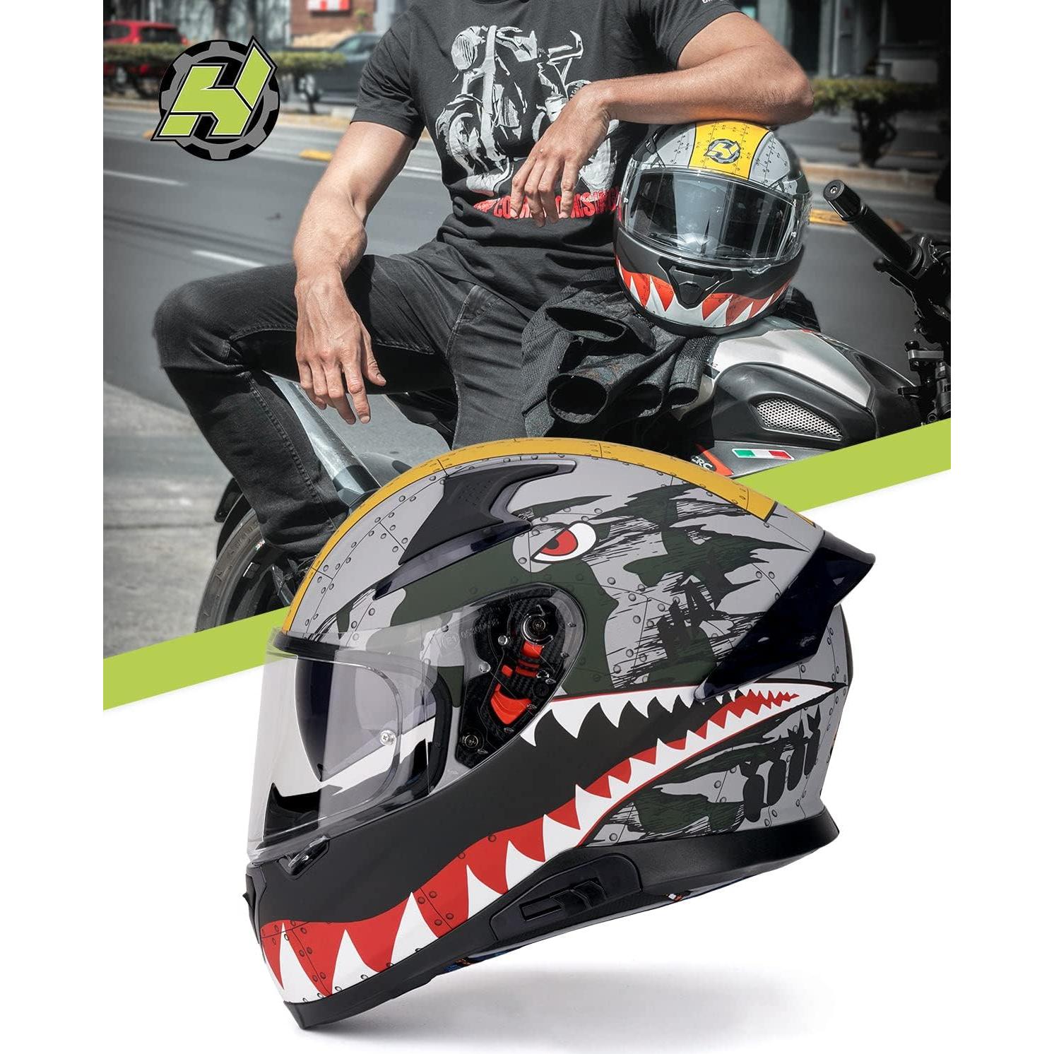 Casco HAX Impulse Mediano DOT con visor Pinlock