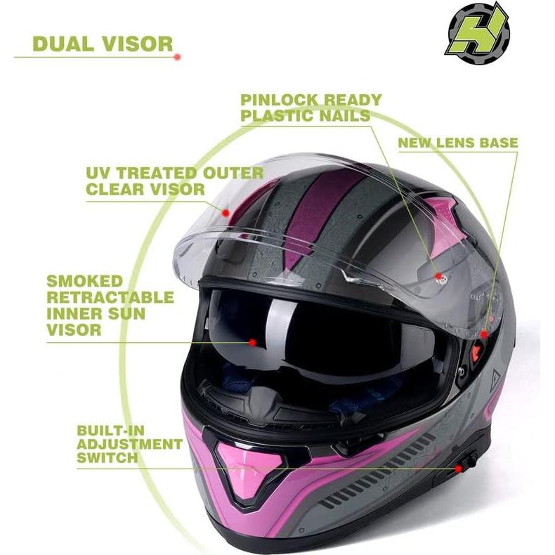 Casco HAX Hax Impulse Rosa Doble Ventilación 2,15 kg
