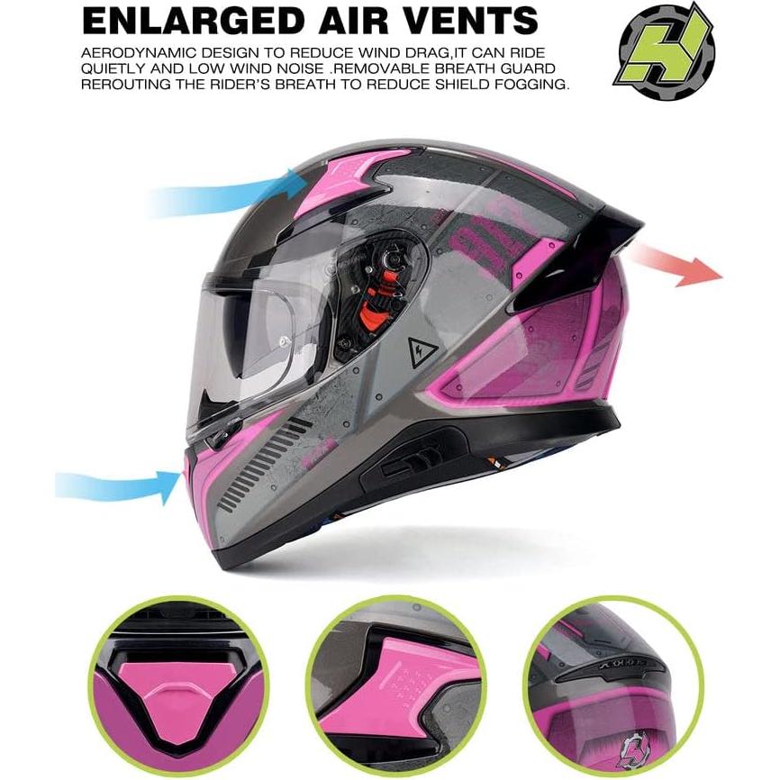 Casco HAX Hax Impulse Rosa Doble Ventilación 2,15 kg