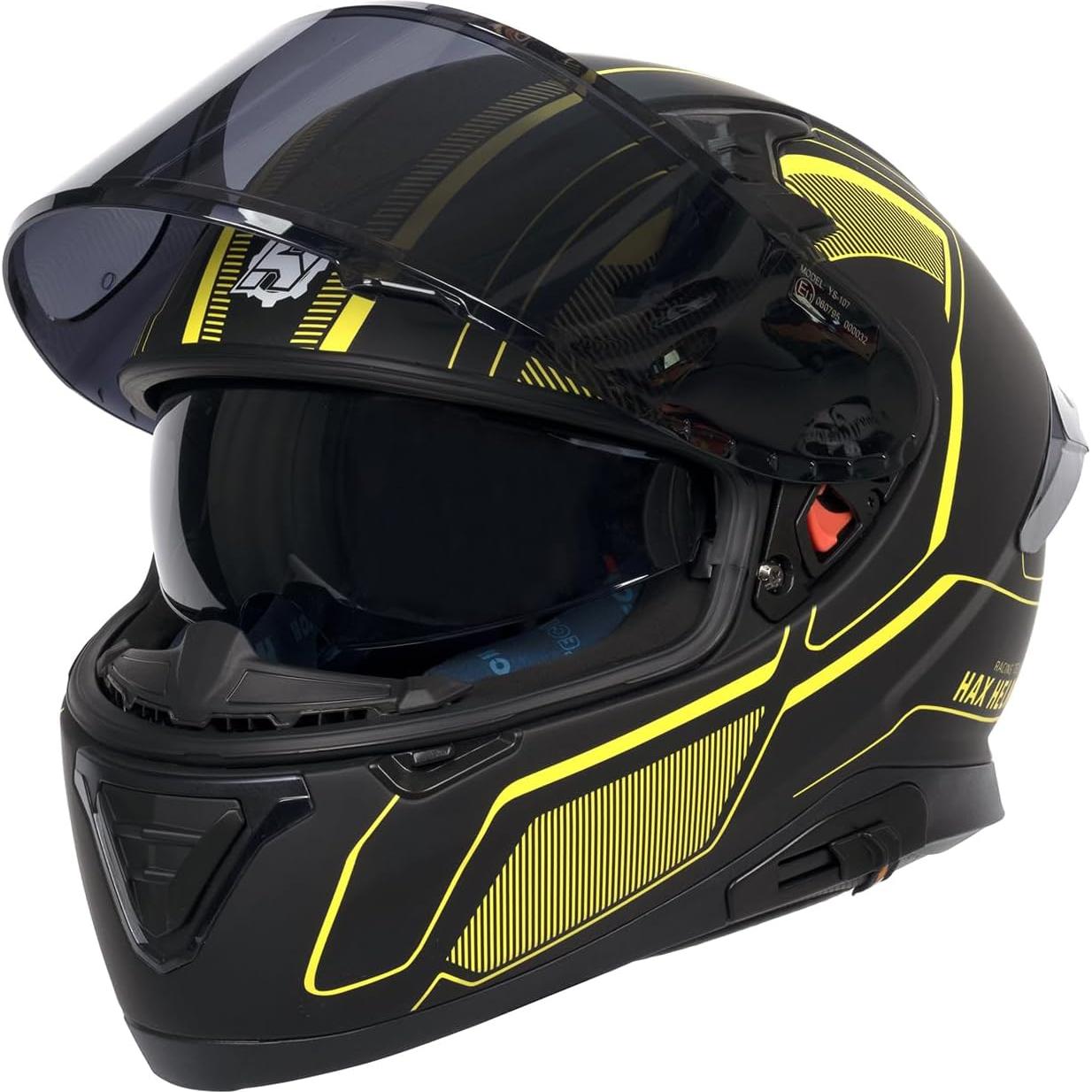 Casco HAX Impulse Amarillo Doble Visera 2,09 kg