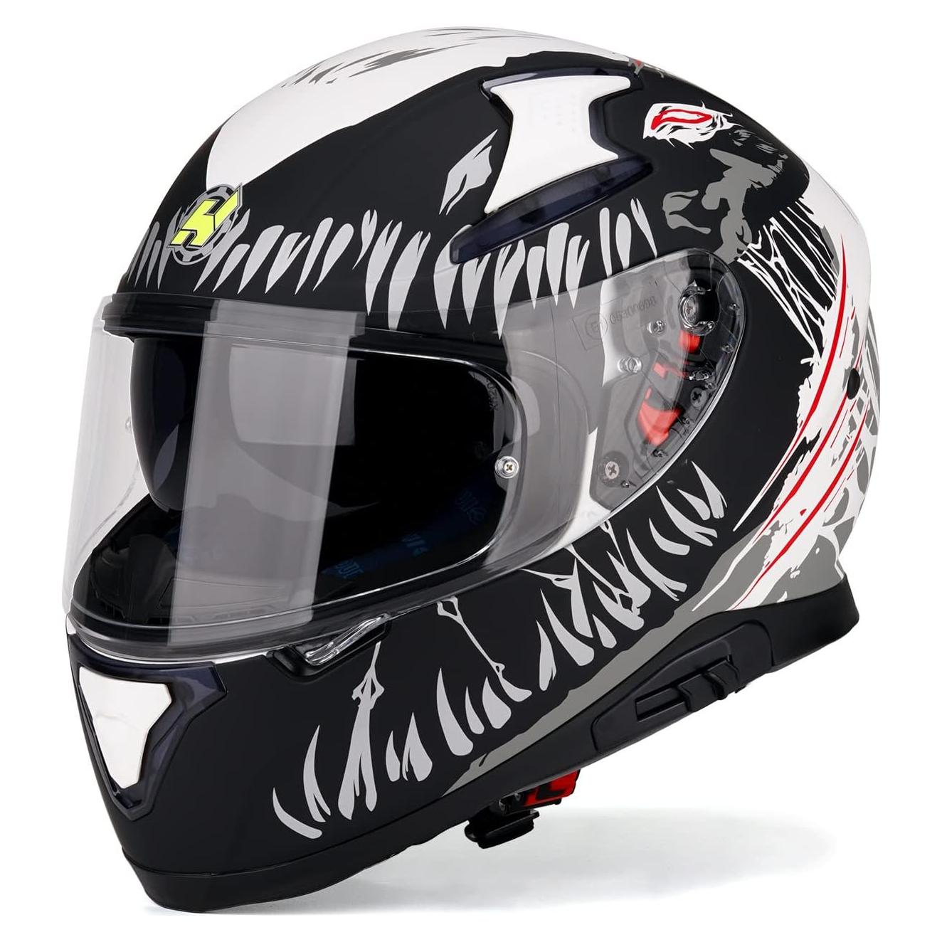 Casco HAX Impulse Mediano Negro DOT con Pinlock