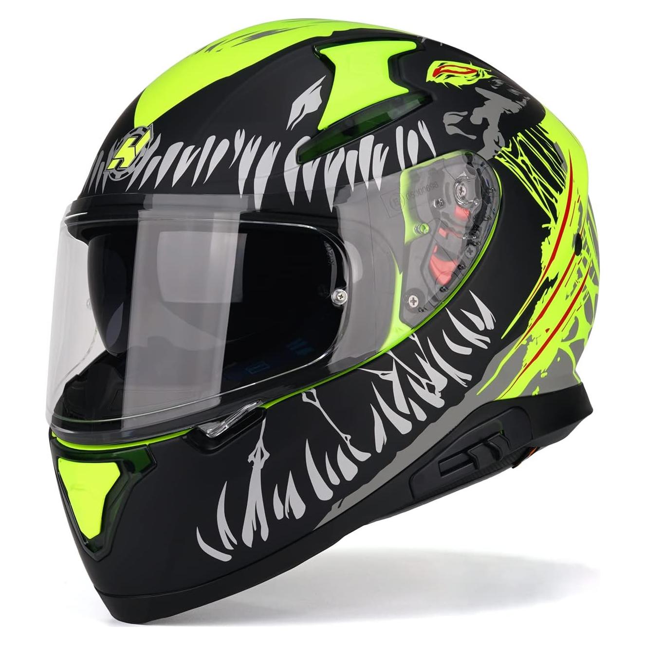 Casco HAX Hax Impulse Amarillo Mediano DOT con Pinlock