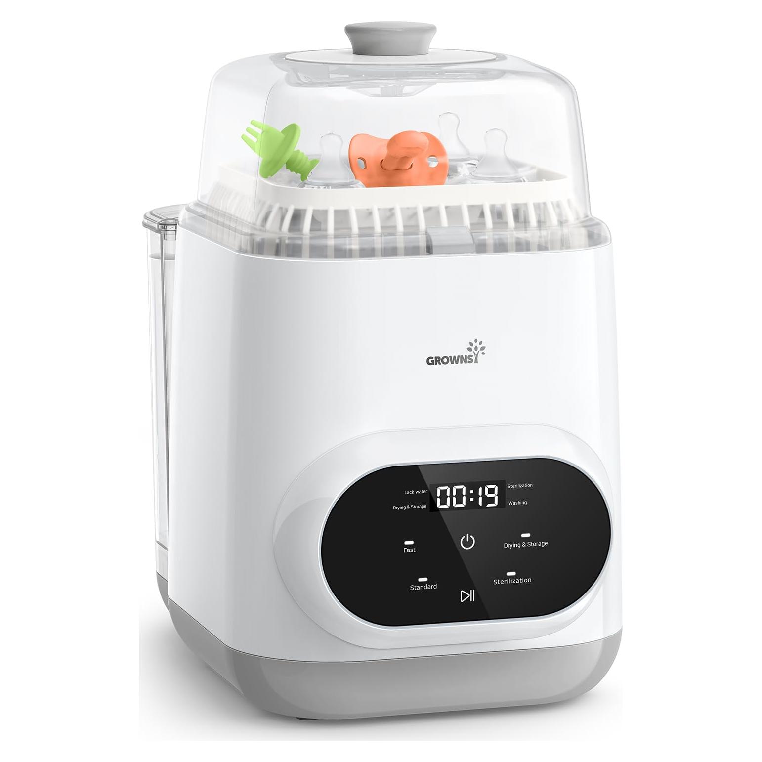 Lavadora de Botellas Grownsy Pro | Esterilizador y Secador 4 en 1