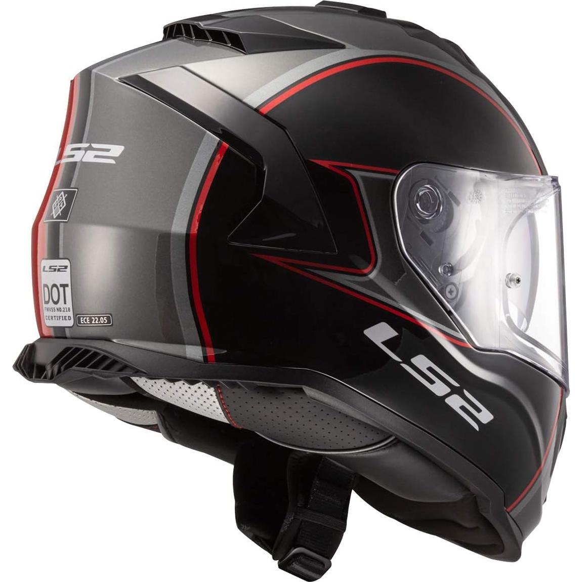 Casco LS2 Helmets Assault Full Face Rojo/Negro Talla S