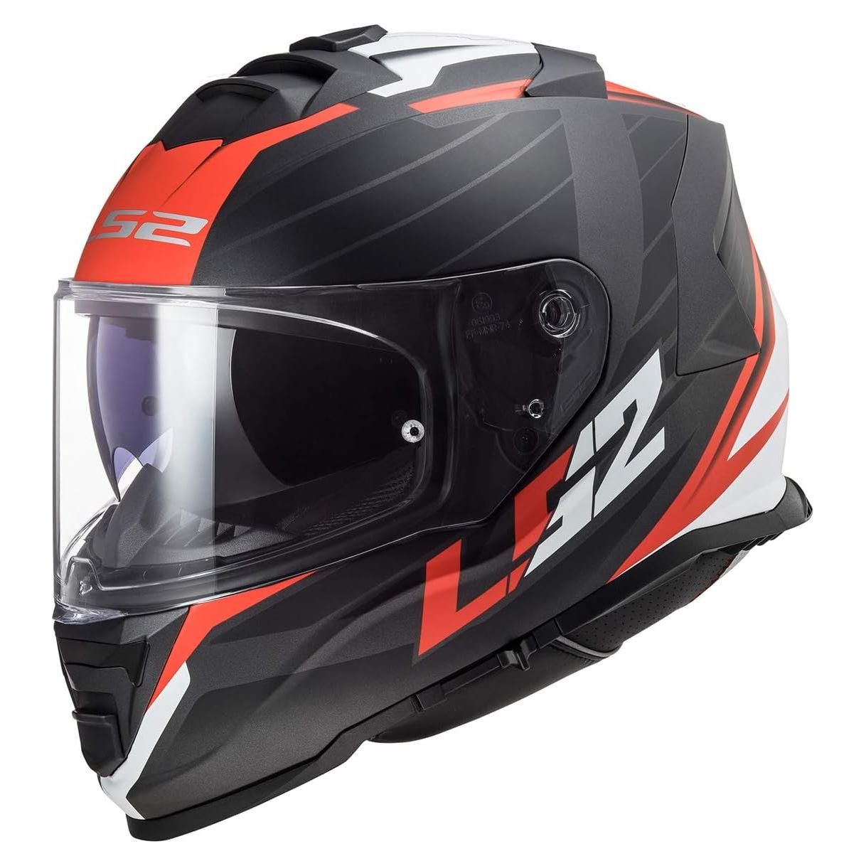 Casco LS2 Helmets Assault Full Face KPA Mediano Negro/Rojo