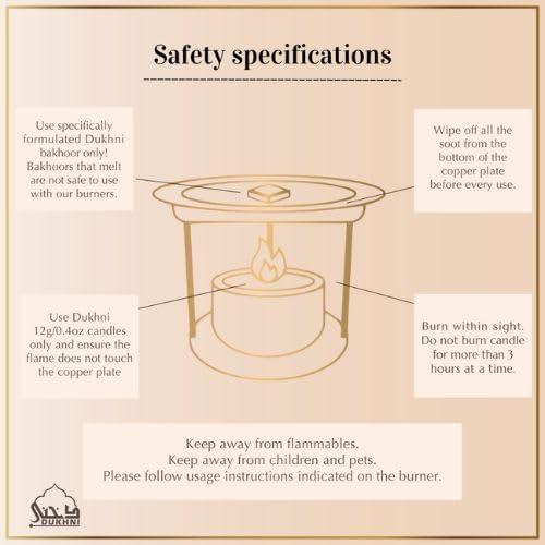 Set de Incienso Árabe Dukhni con 10 Aromas y Quemador