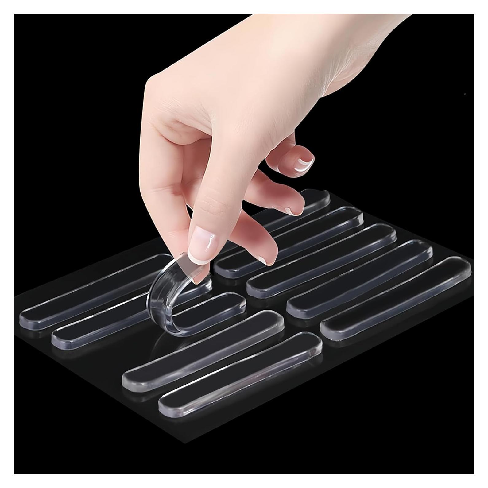 10 Tiras Protectores Transparentes MILEQEE para Puertas y Muebles