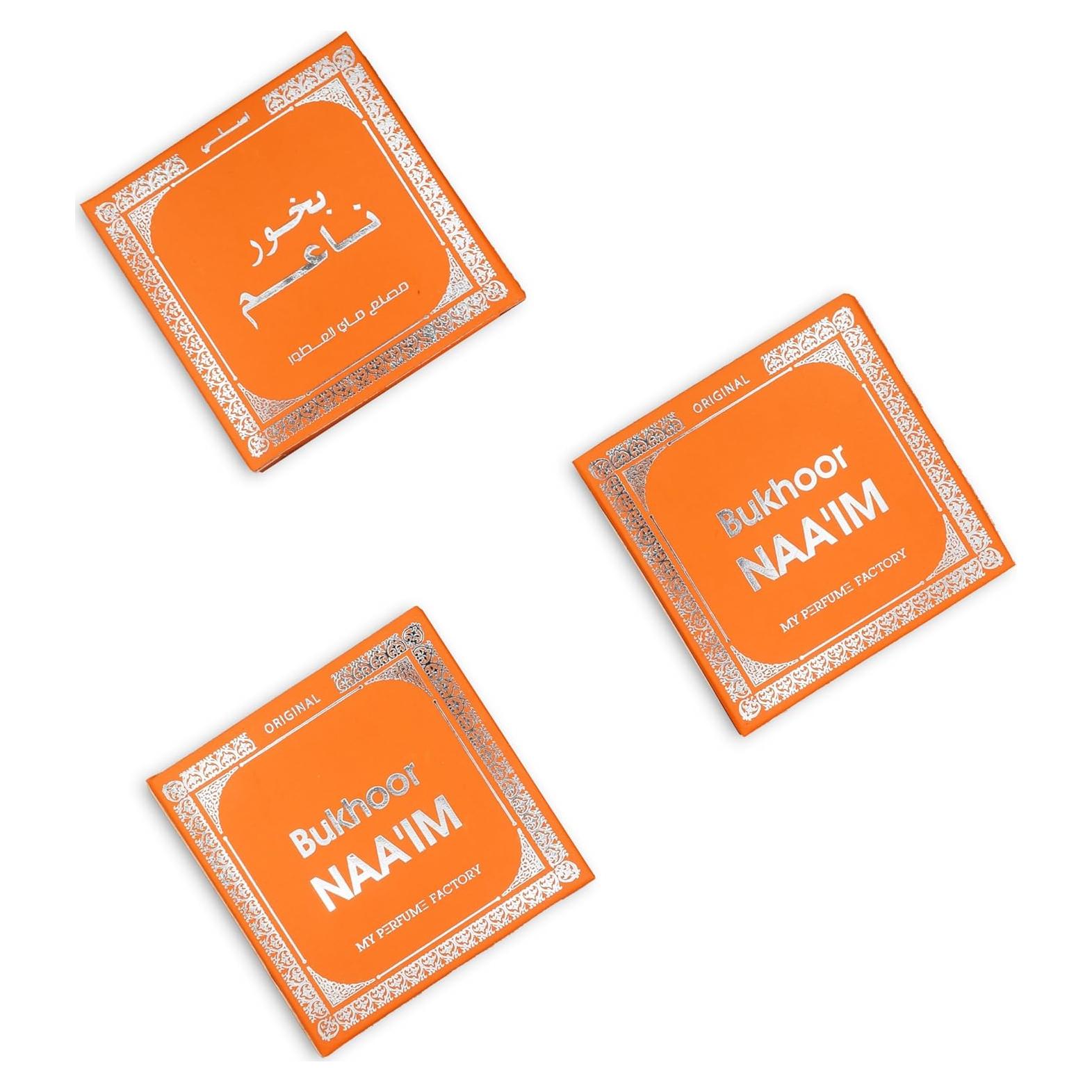 Incienso Bakhoor ARABIYAT Naaim 3 Paquete Sándalo Natural