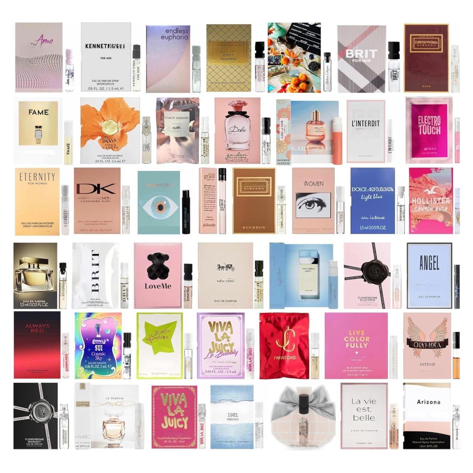 Set de Muestras de Fragancias para Mujeres - 5 Viales de 1.77 ml