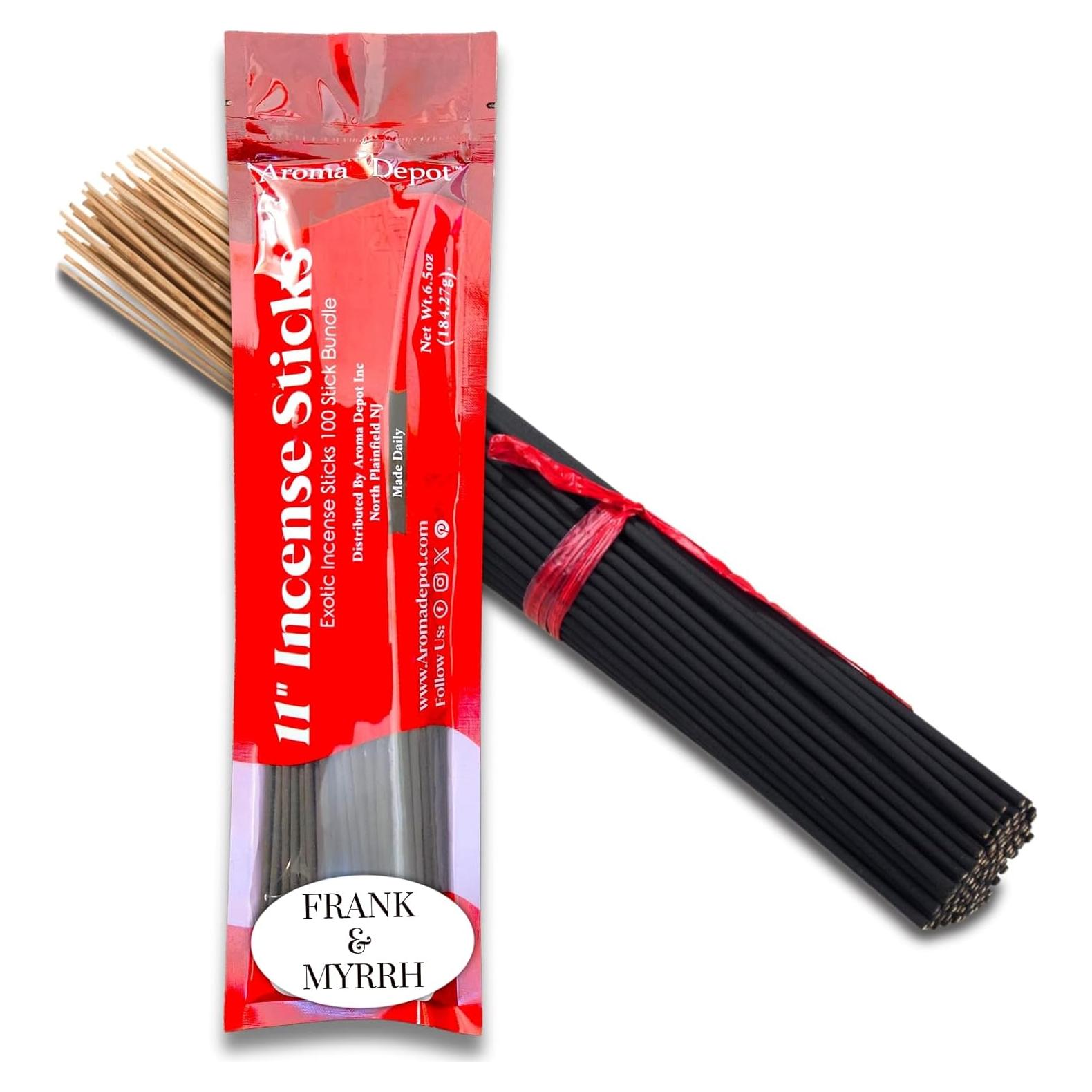 Varitas de Incienso Aroma Depot Frankincenso y Mirra 28 cm