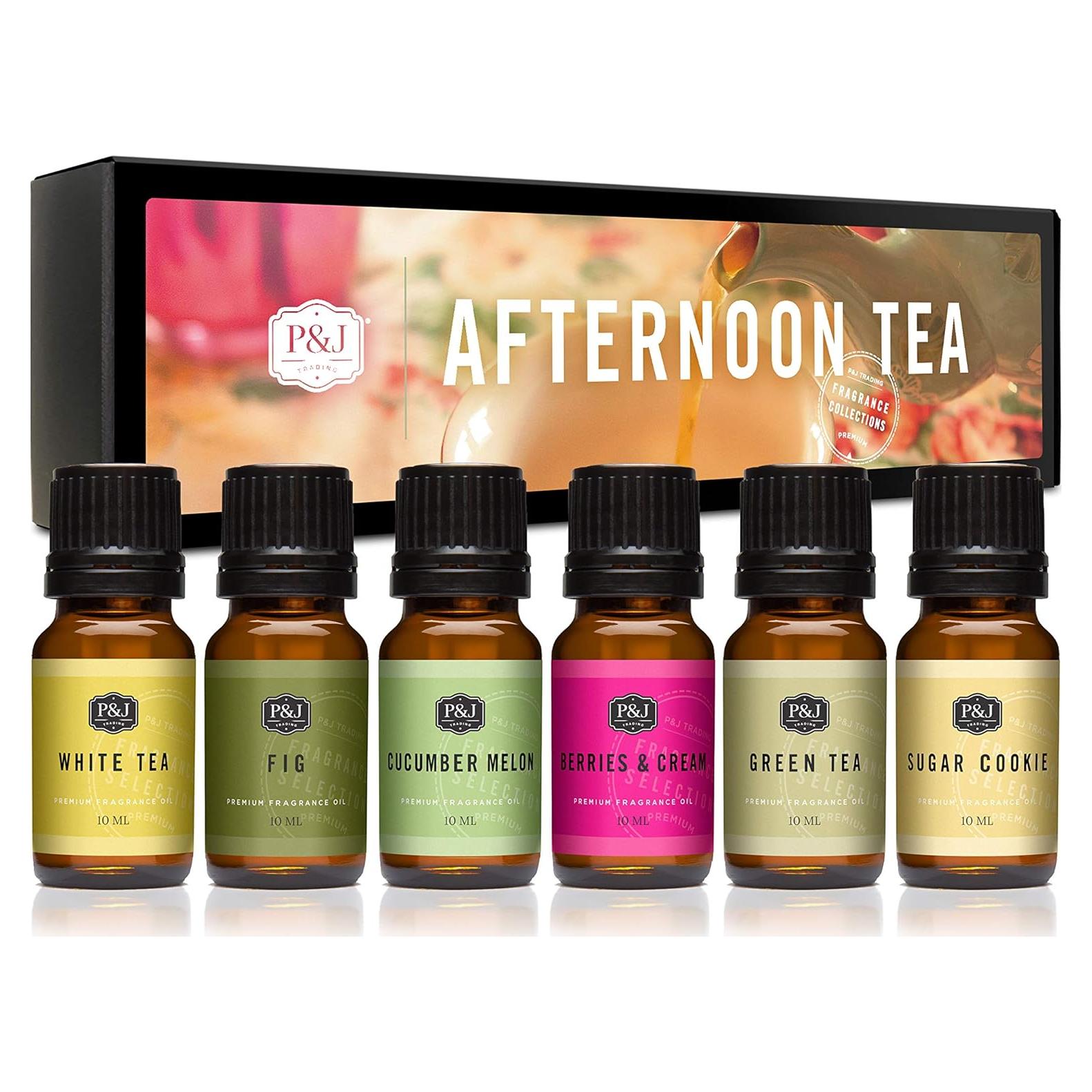 Set de Aceites de Fragancia P&J Trading - Té de la Tarde 6x10ml