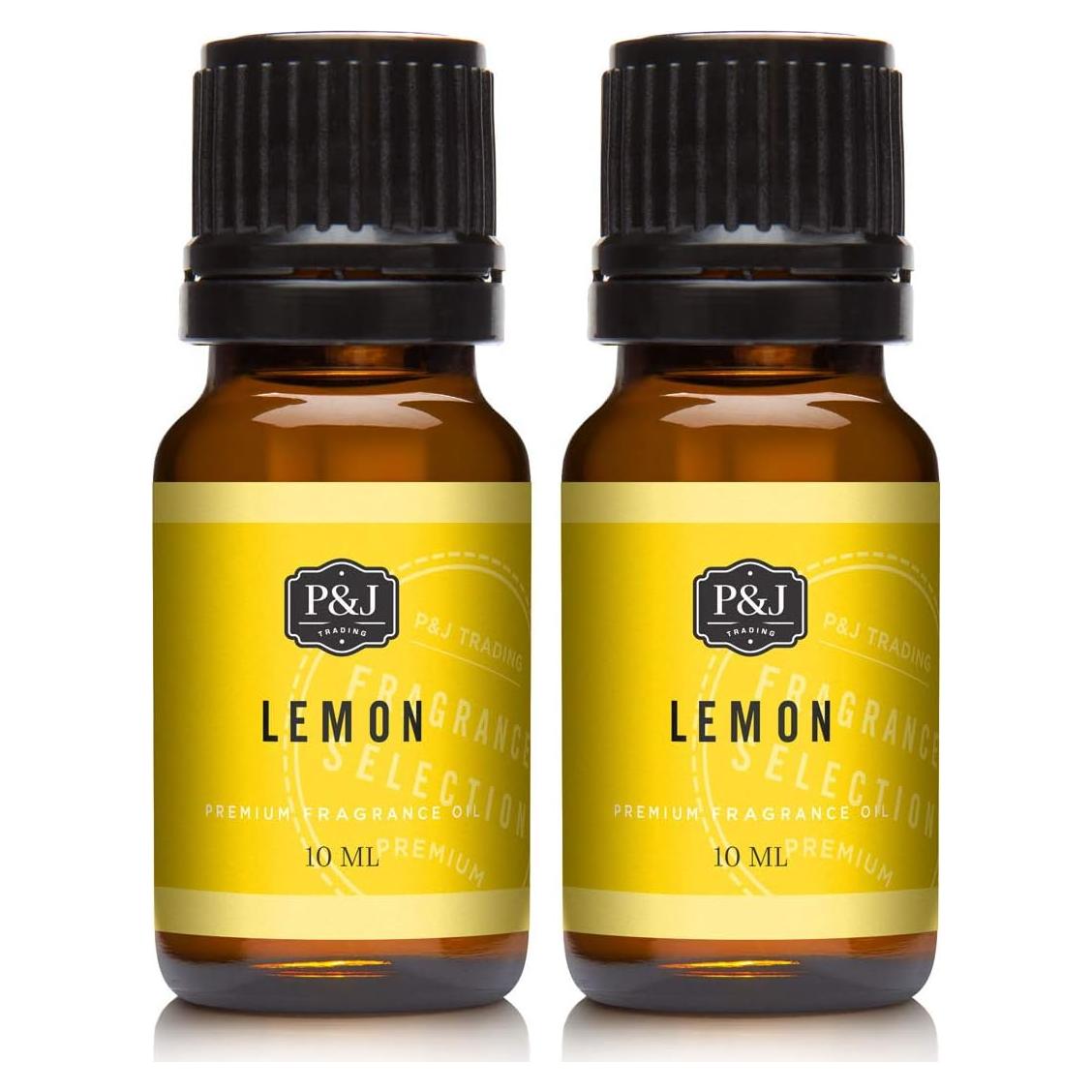 Aceite de Fragancia P&J Trading Limón 10ml 2pk - Aromas para Velas y Jabón