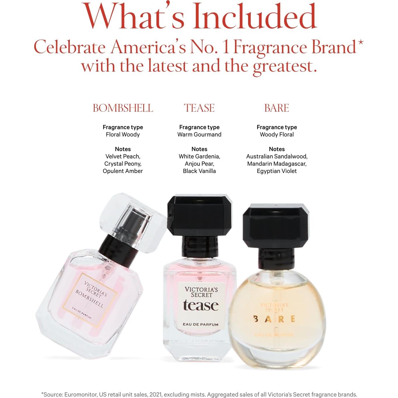 Conjunto de Regalo Mini Eau de Parfum Victoria's Secret 3 Piezas