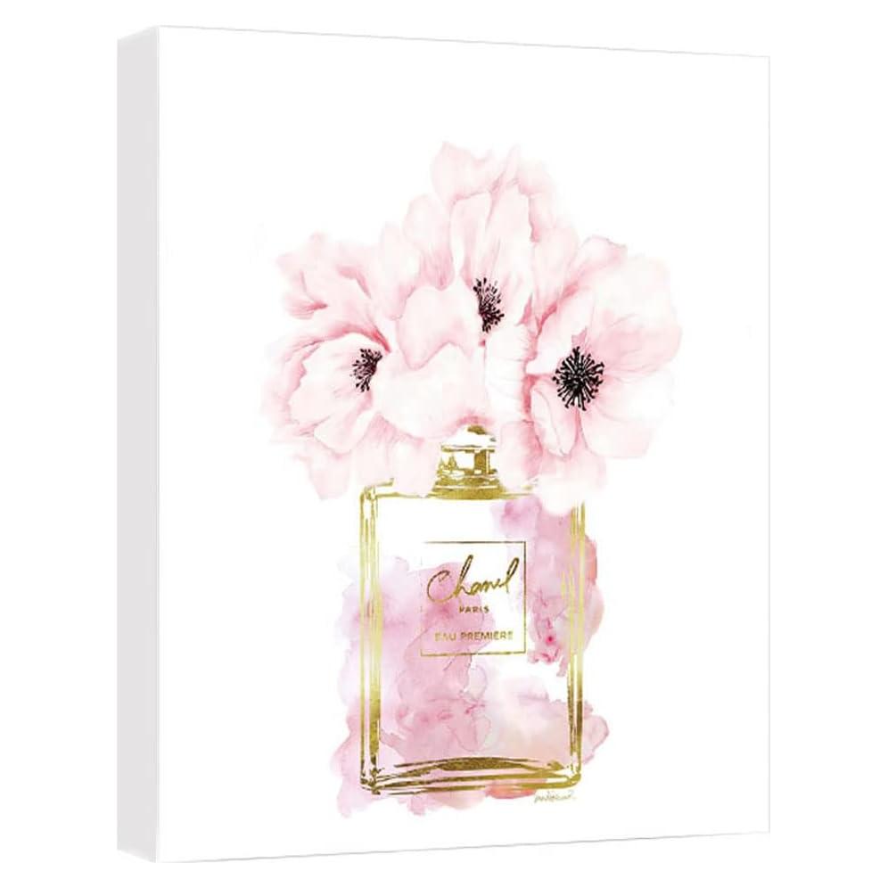 Arte de Pared Lienzo Chanel Rosa 40.64x60.96 cm Decoración