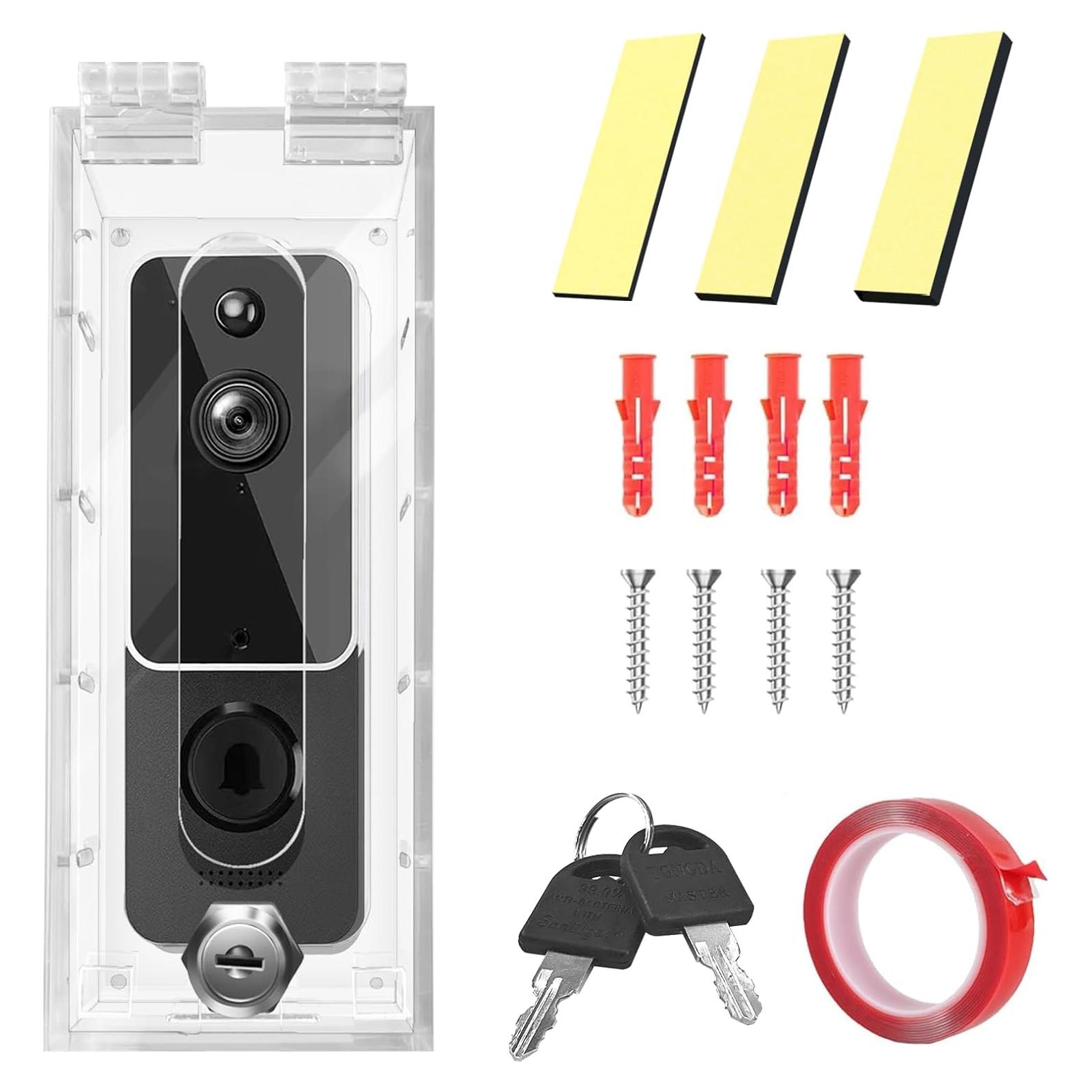 Soporte de timbre de video Groword antirrobo 14x5.5 cm