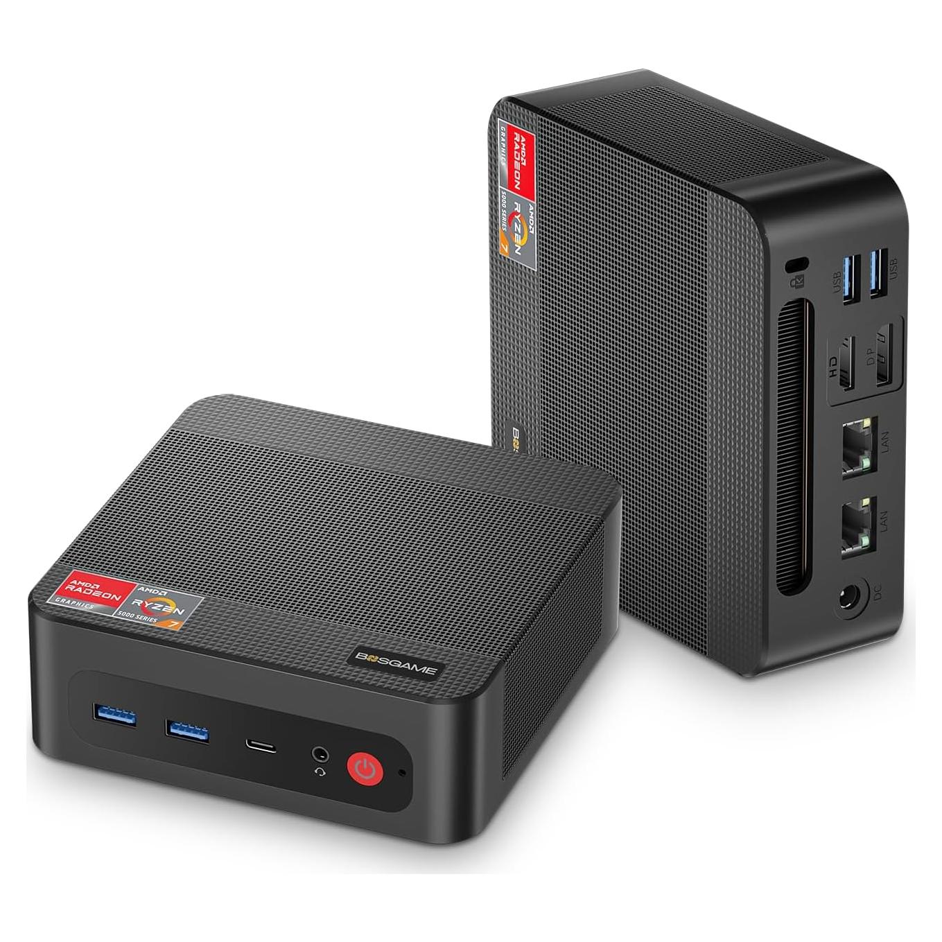 Mini PC Gaming BOSGAME P4 Ryzen 7 5700U 32GB 1TB SSD