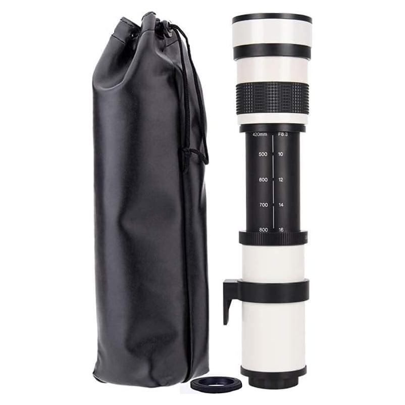 Lente Telefoto JINTU 420-800mm f/8.3 Manual para Canon