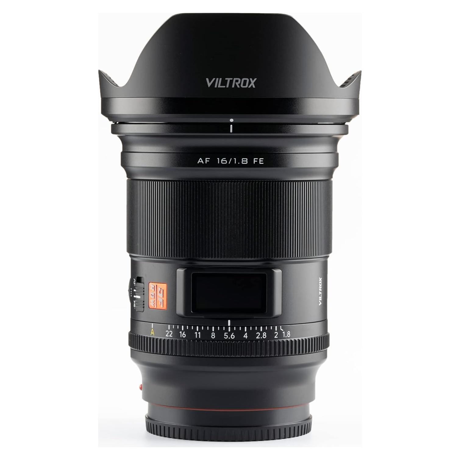 Lente Viltrox AF 16mm F1.8 para Cámaras Sony E-Mount