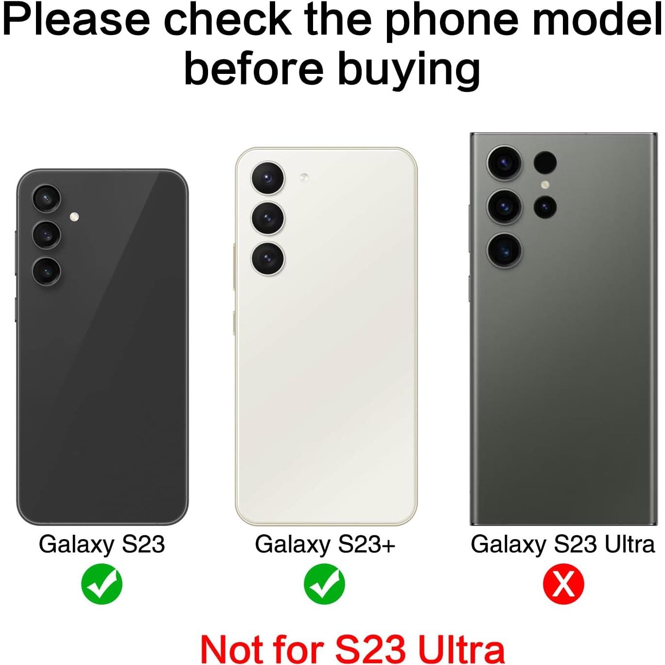 Kit Reemplazo Lente de Cámara ASDAWN para Samsung Galaxy S23/S23+