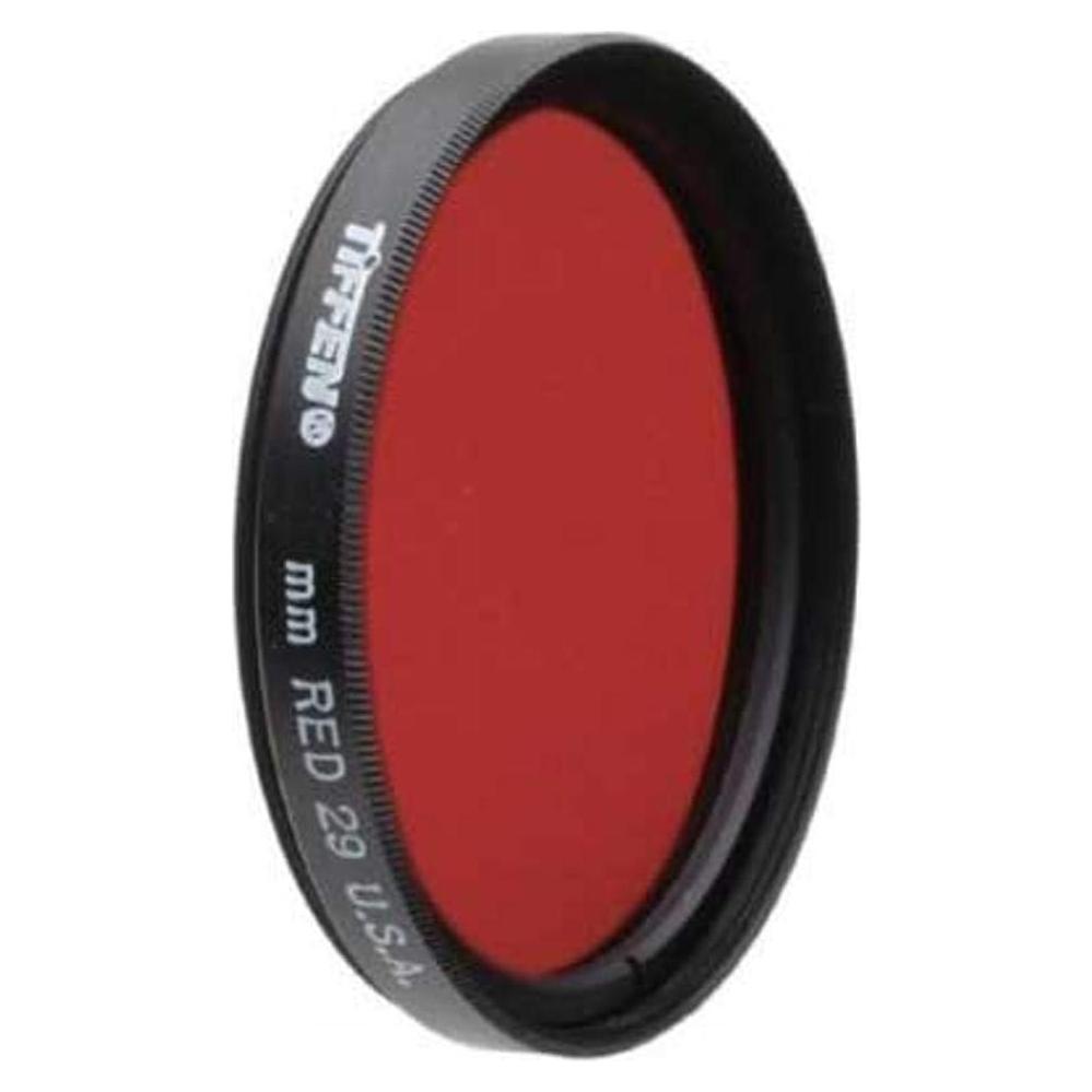 Filtro de lente Tiffen 58mm #29 Rojo Oscuro para fotografía
