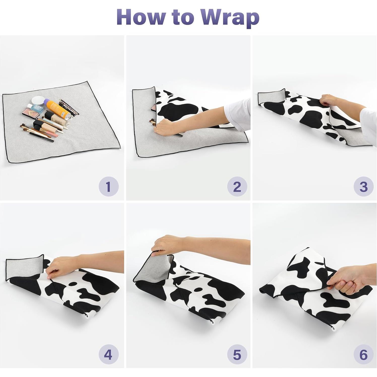 Bolsa de Maquillaje Autoadhesiva Walking Way 45cm Patrón Vaca