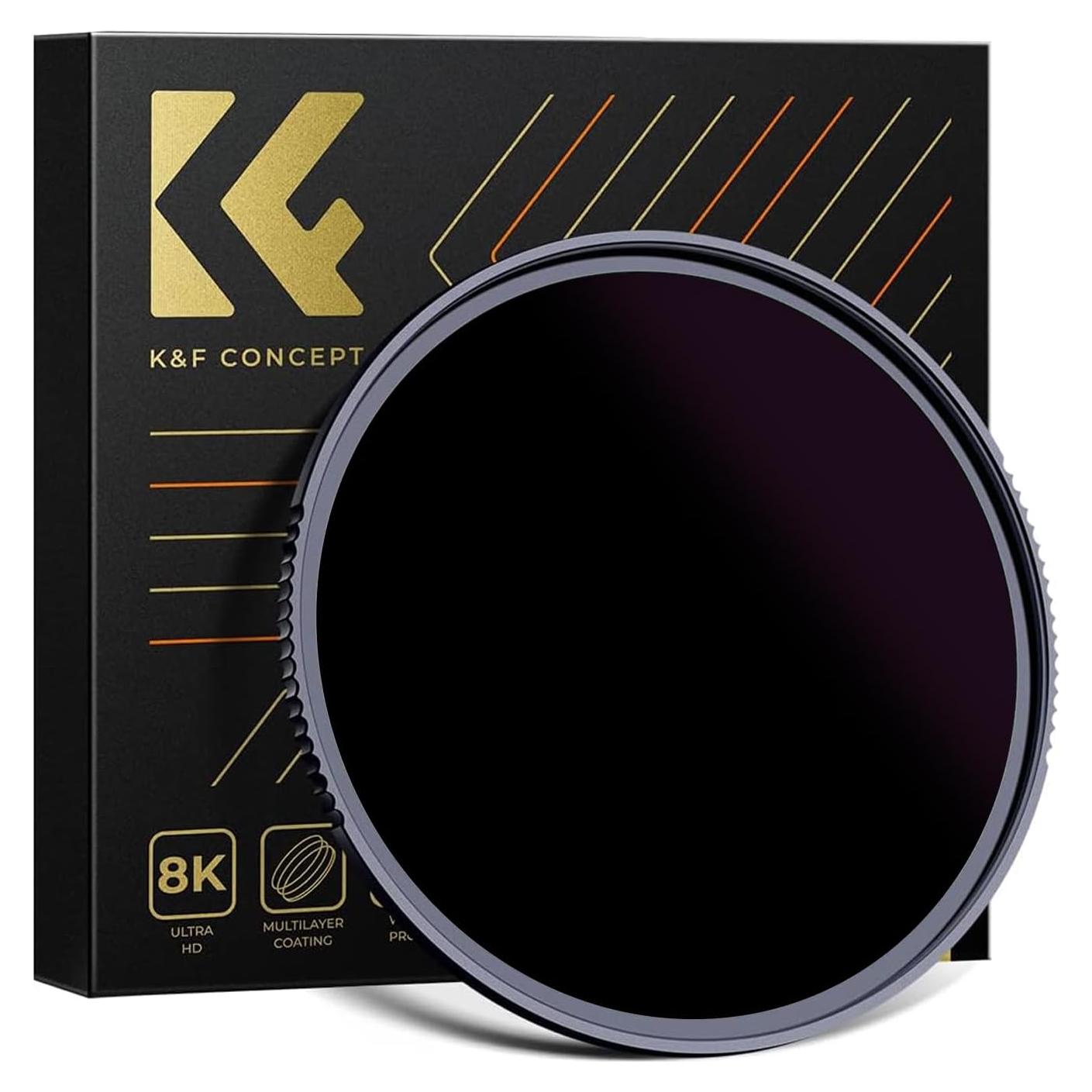 Filtro de lente ND K&F Concept 58mm ND100000 Nano X