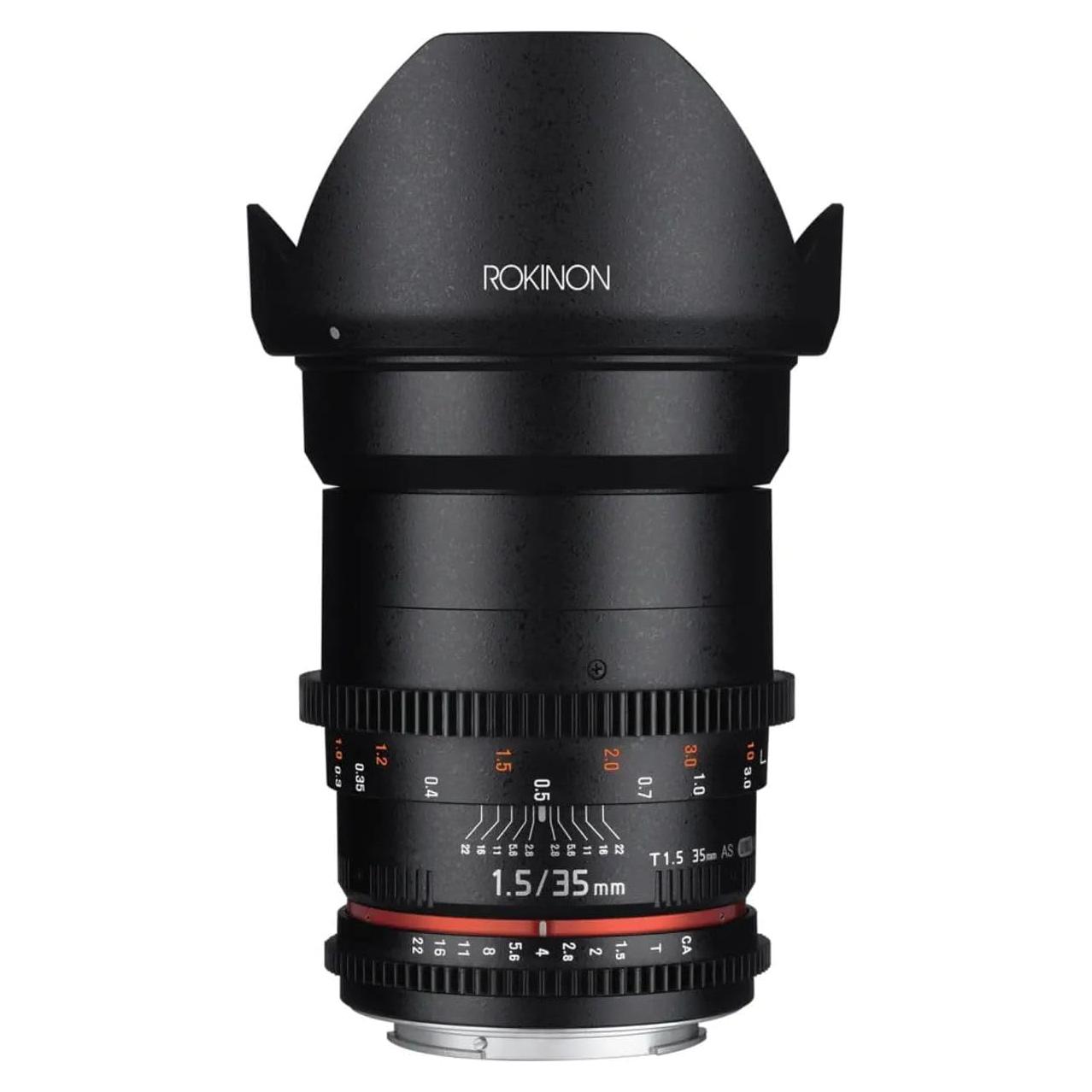 Lente Cine Rokinon 35mm T1.5 para Canon EF - Alta Calidad