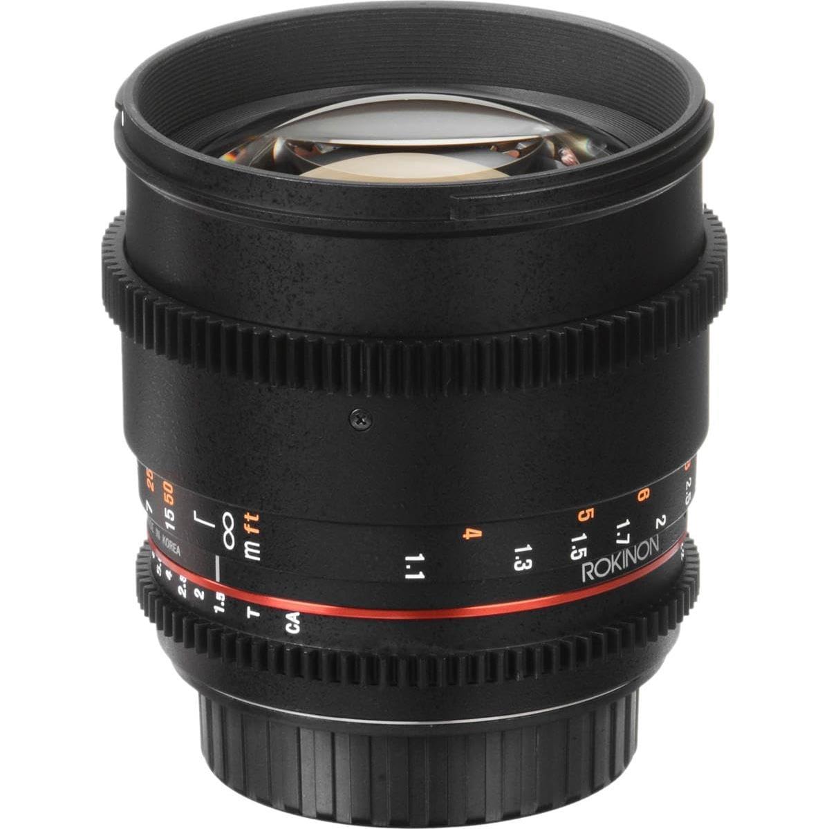Lente Cine Rokinon 85mm T1.5 para Canon EF - Bokeh Atractivo