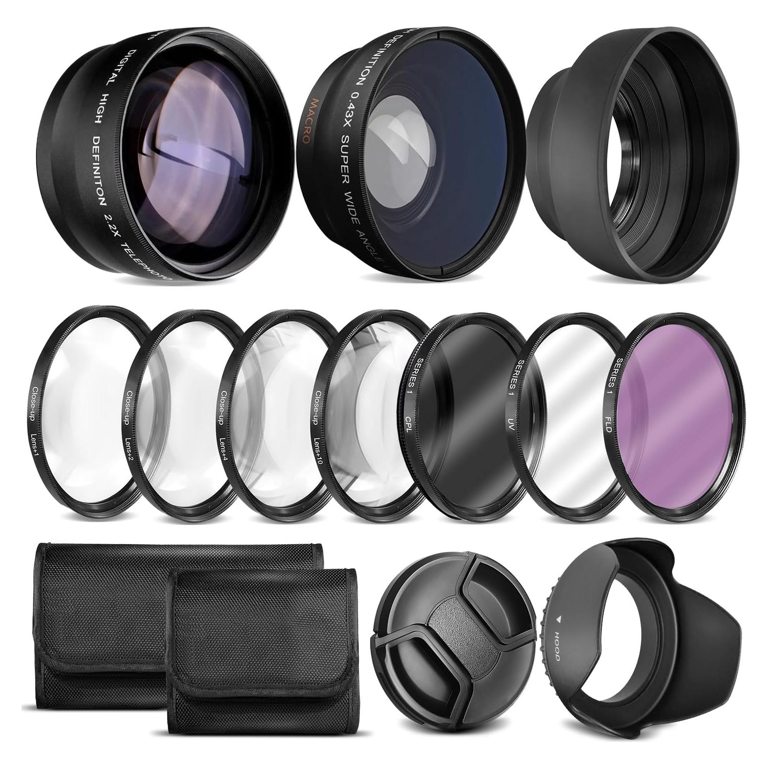 Kit de Lentes Ultra Deluxe 49mm para Canon y Fuji - 7 Piezas