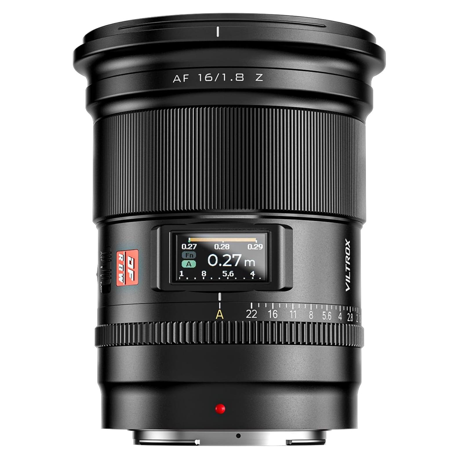 Lente Viltrox AF 16mm f/1.8 para Nikon Z - Compacta y Silenciosa