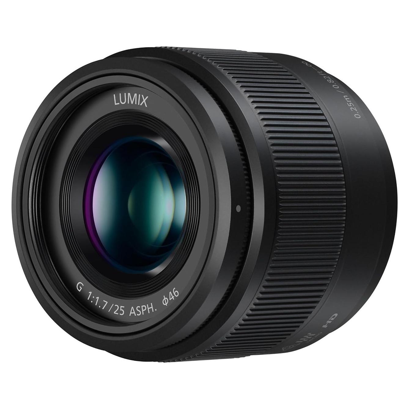Lente Prime Panasonic Lumix 25mm F1.7 Micro 4/3 Negro